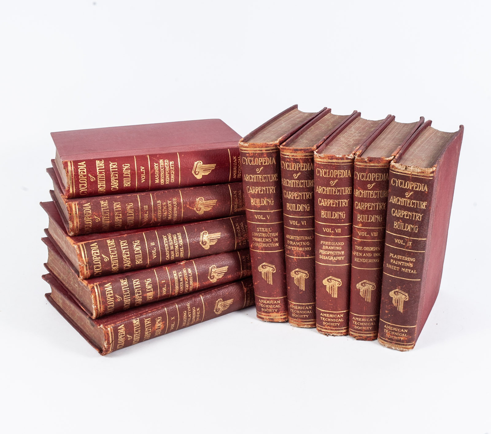 1907 Ten-Volume "Encyclopedia of Architecture Carpentry and Building"