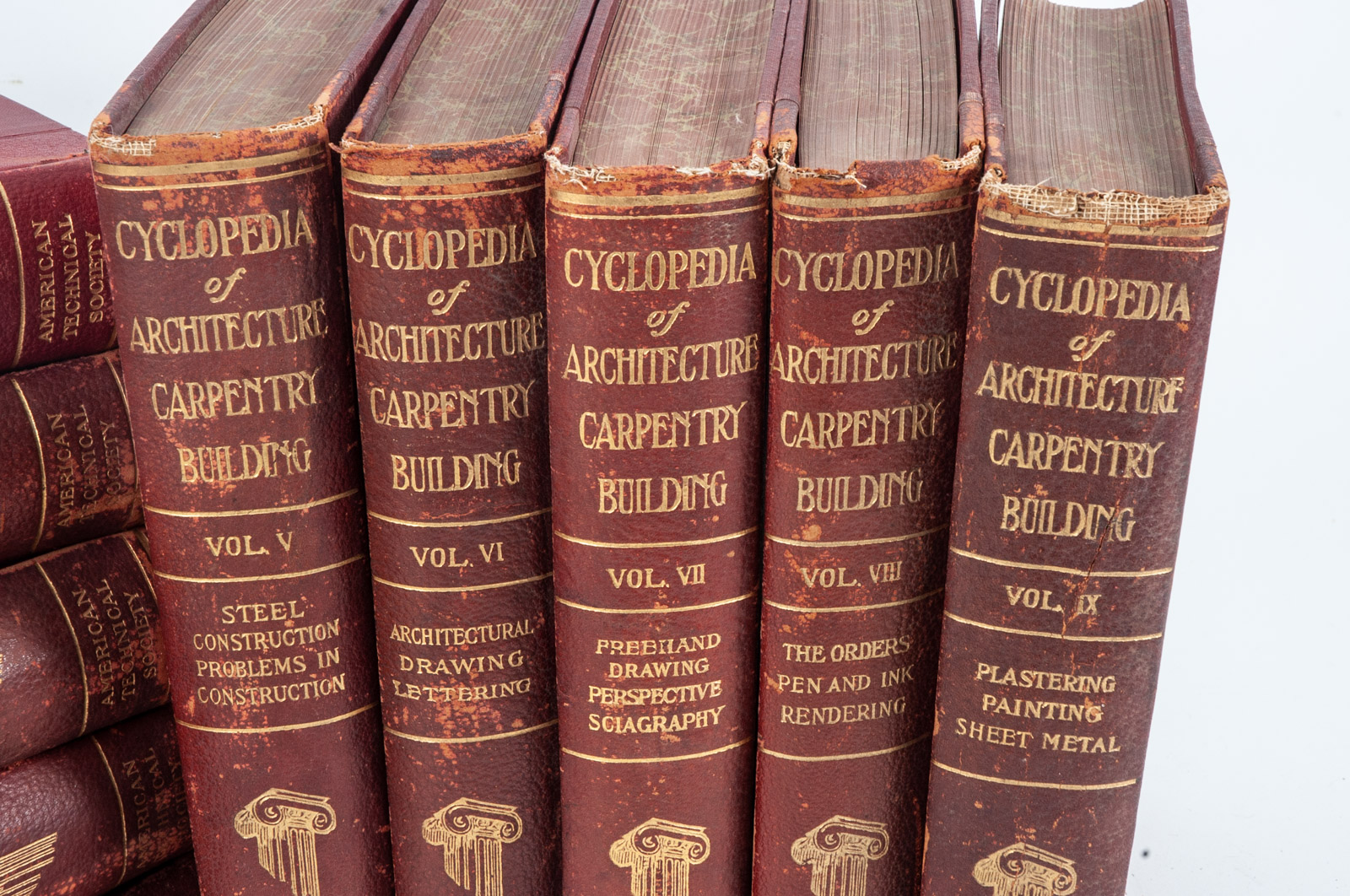 1907 Ten-Volume "Encyclopedia of Architecture Carpentry and Building"