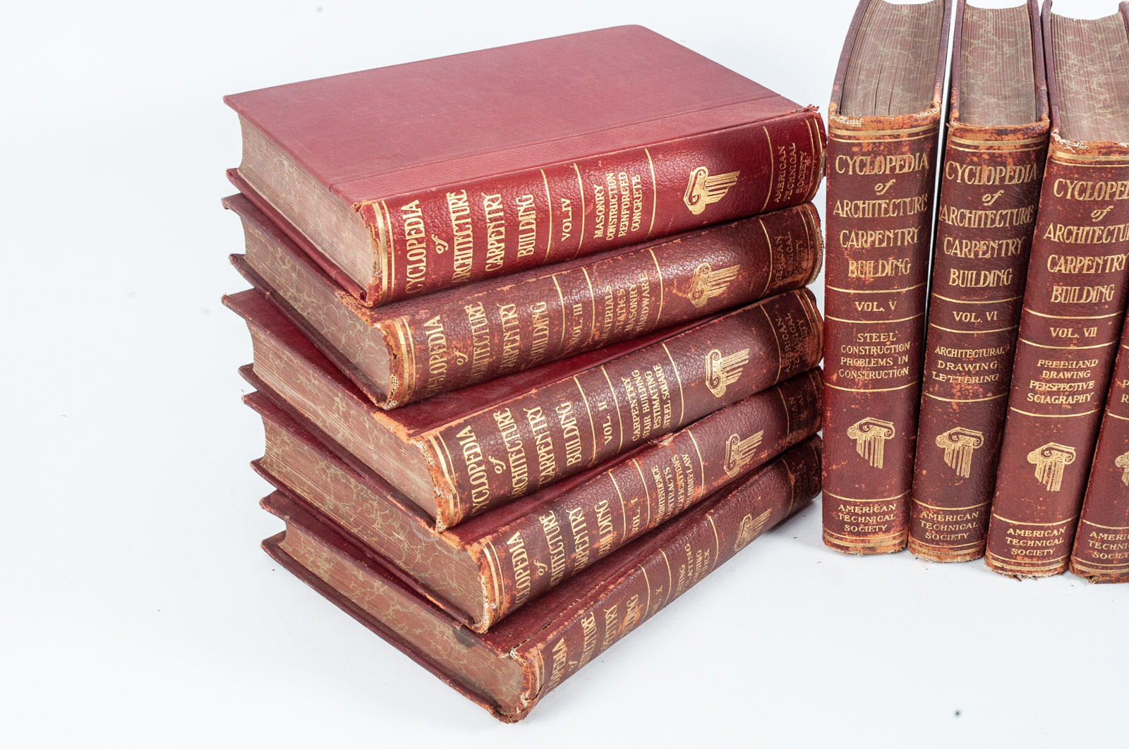 1907 Ten-Volume "Encyclopedia of Architecture Carpentry and Building"