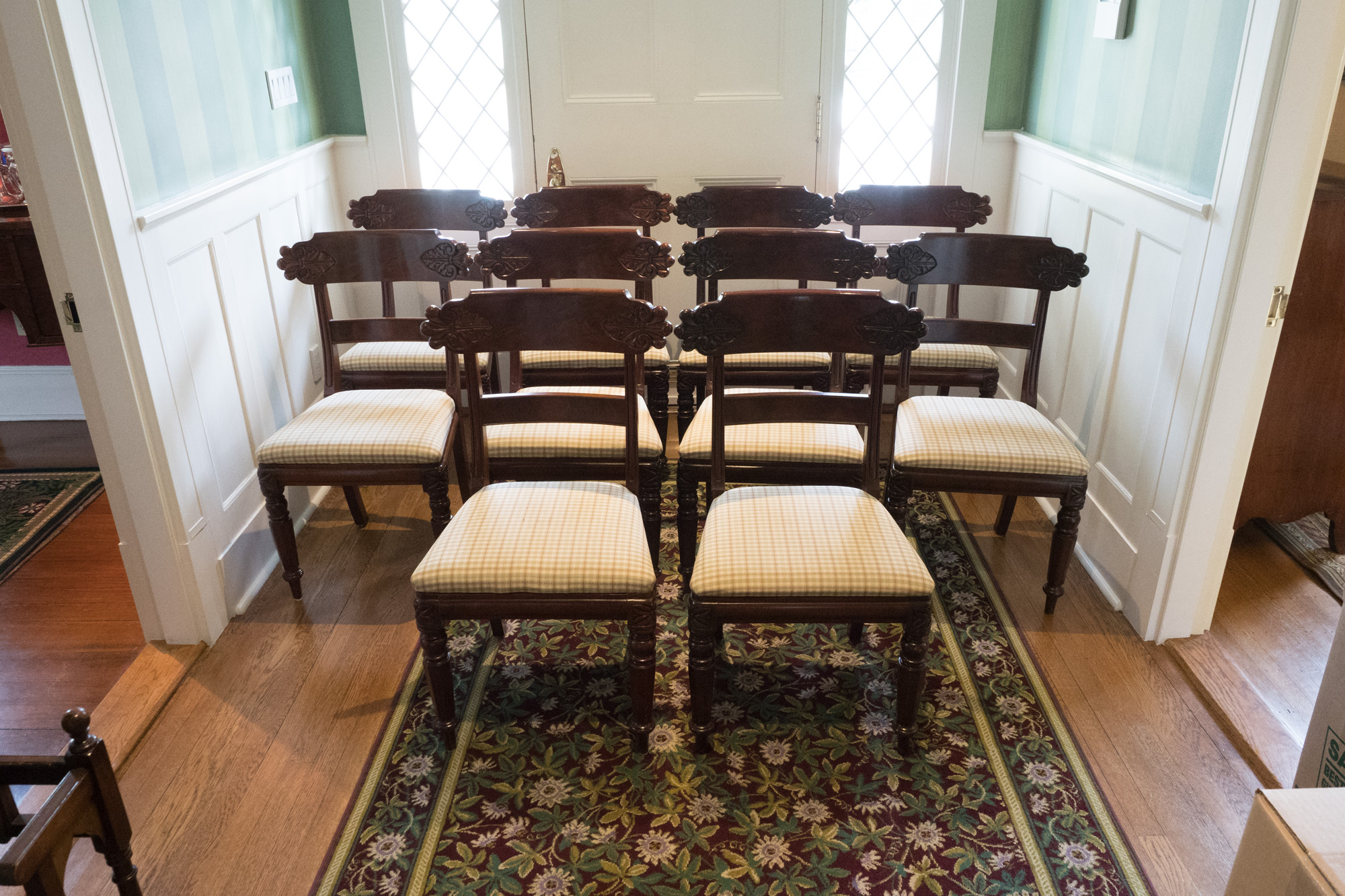 Antique William IV Carved Mahogany Dining Chairs