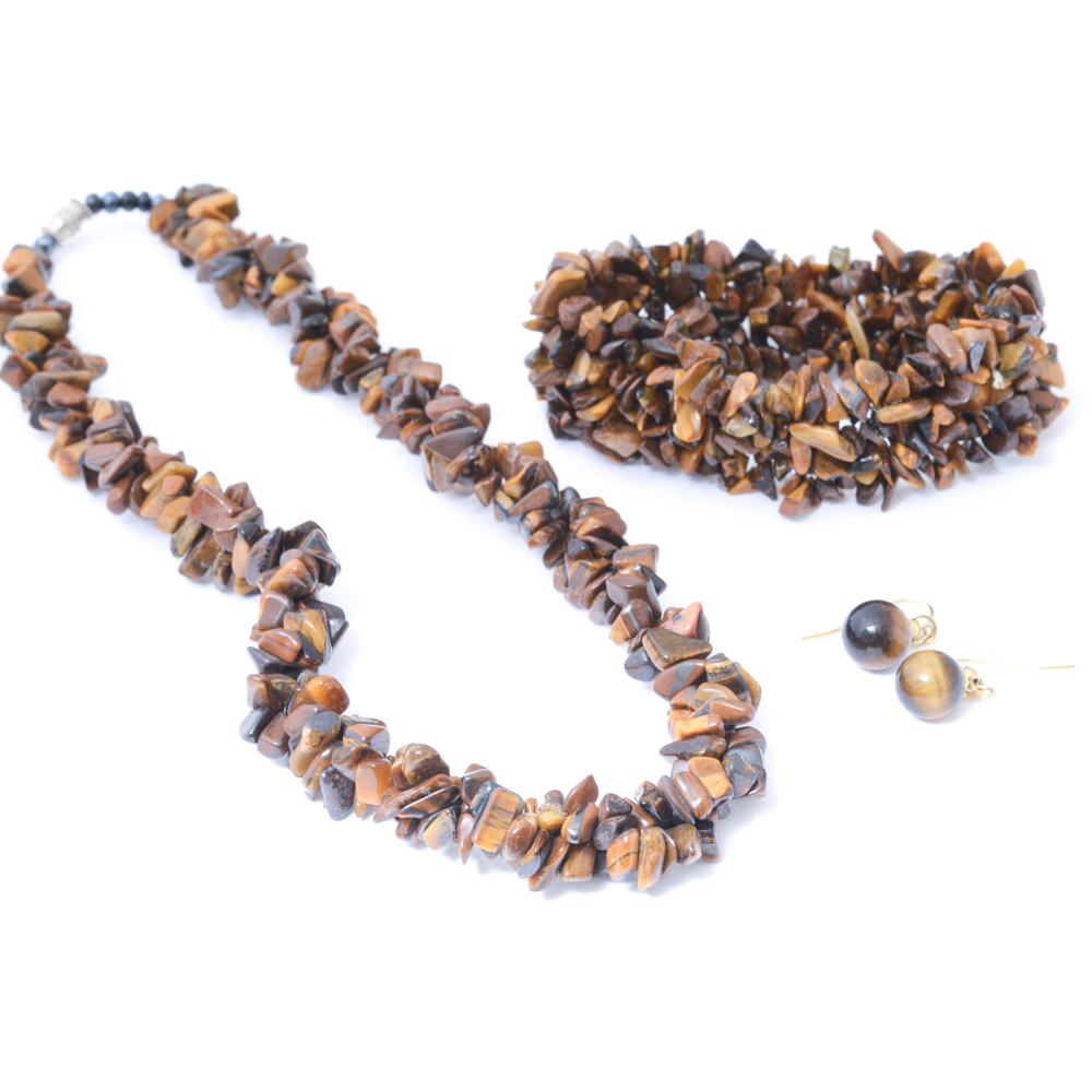 Tiger's Eye and Hematite Jewelry
