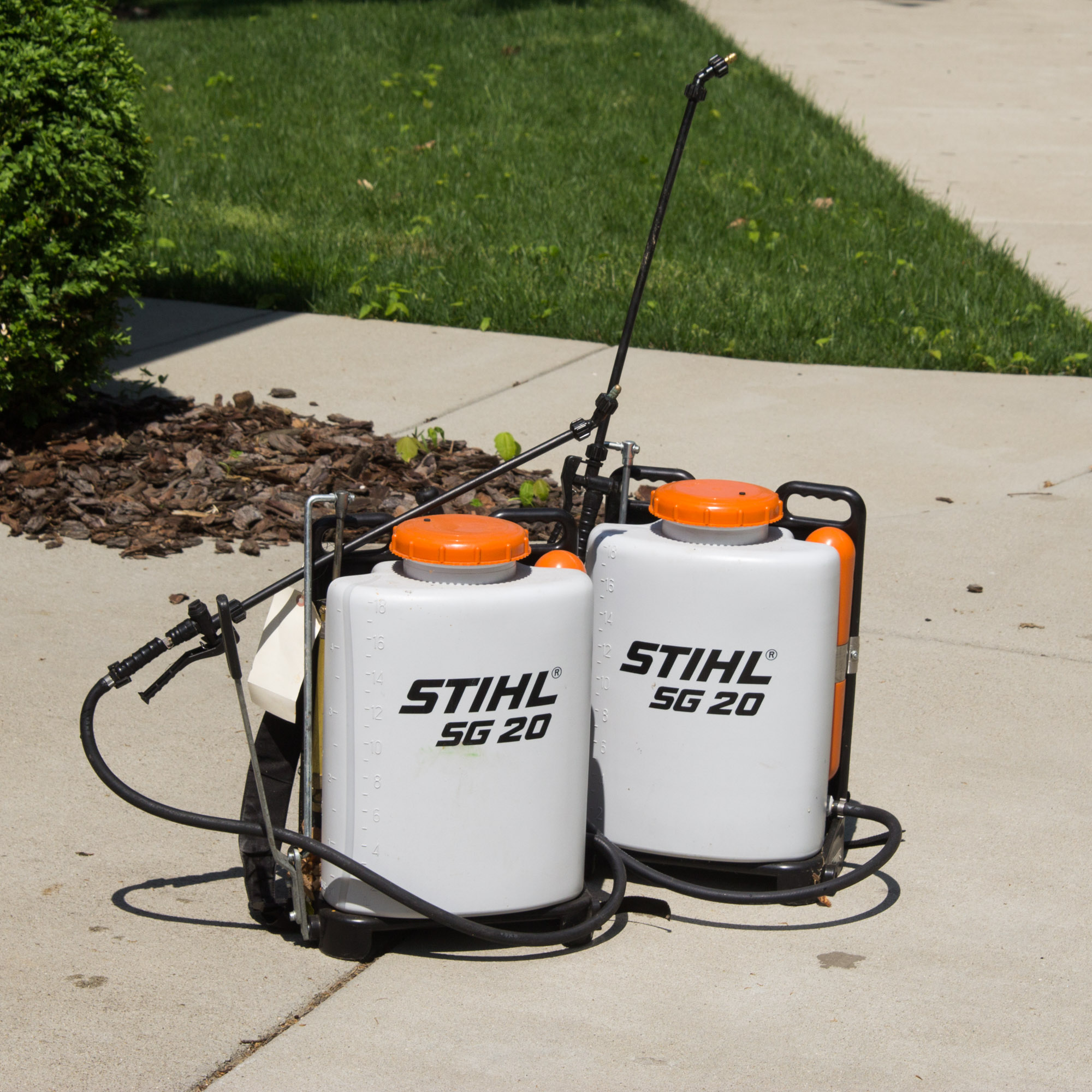 Two Stihl SG20 Backpack Sprayers