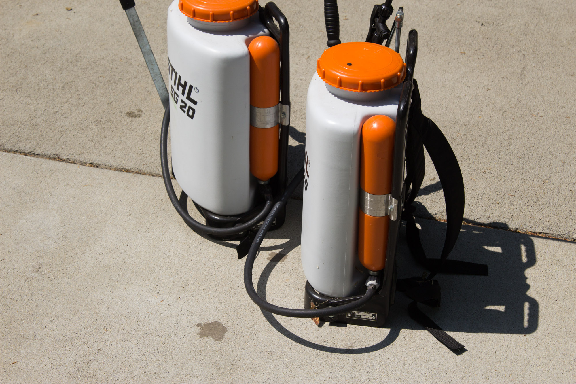 Two Stihl SG20 Backpack Sprayers