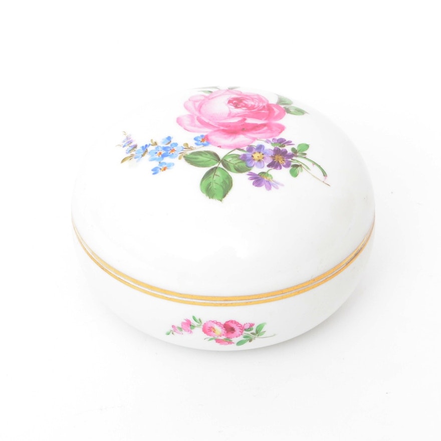 Meissen Porcelain Trinket Box