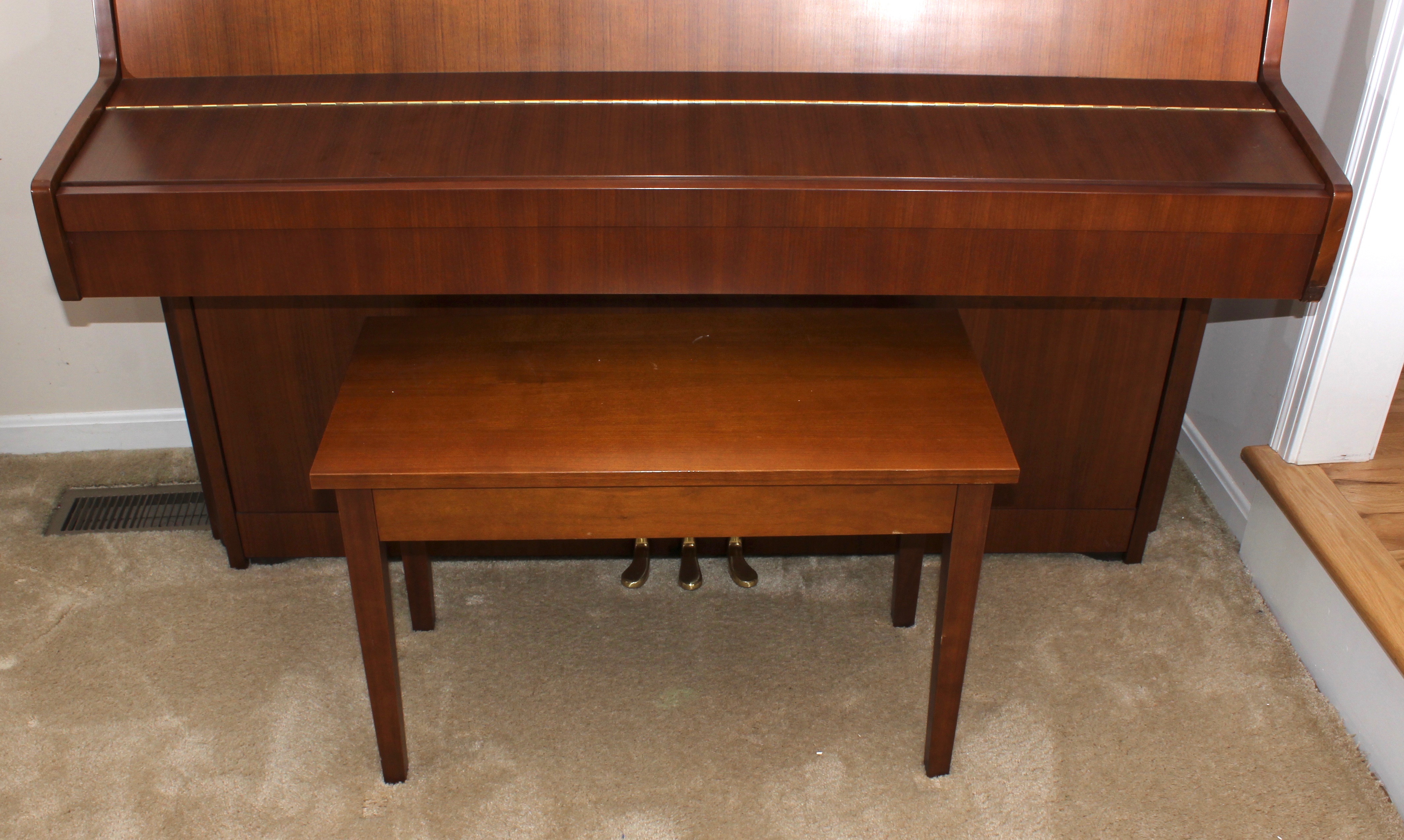 Kawai Wooden Piano and Bench