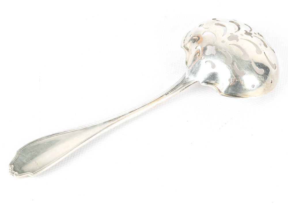 Sterling Silver Whiting Division "Stratford" Pierced Nut Spoon