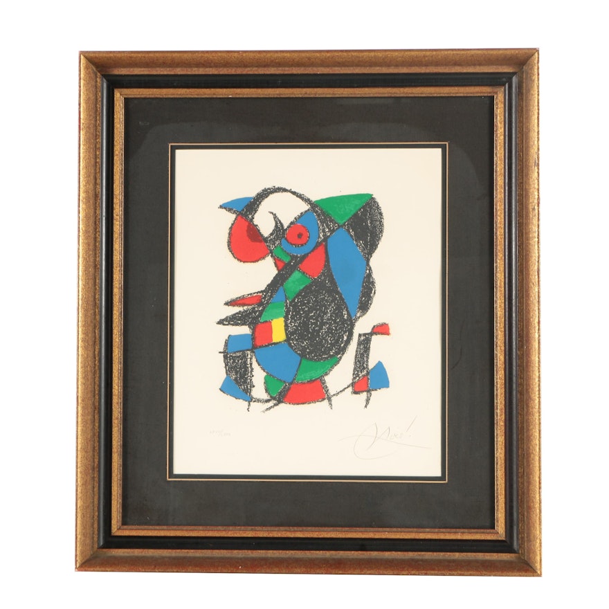 Joan Miró Limited Edition Color Lithograph