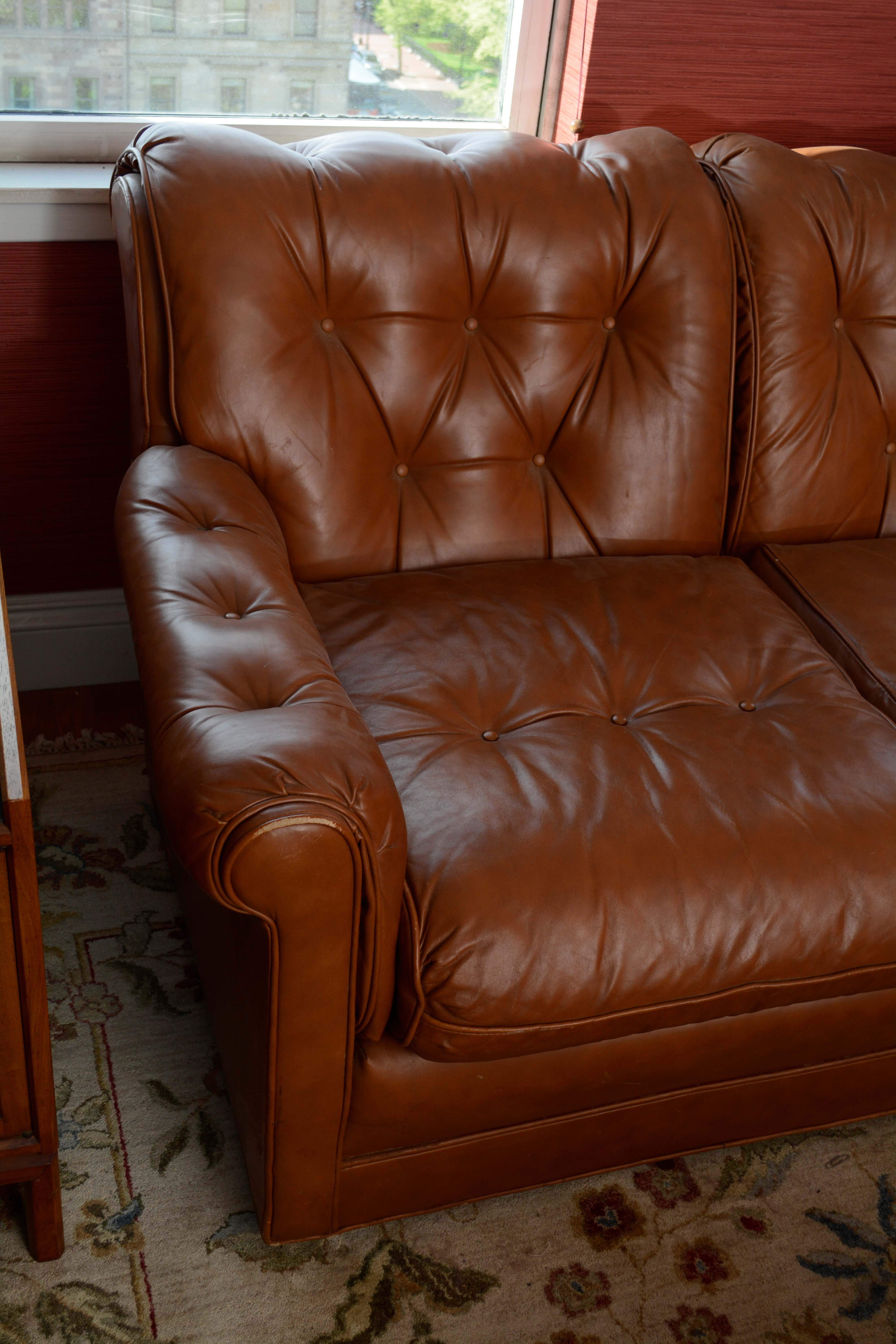 Leather Sofa by Hickory Tavern Furniture