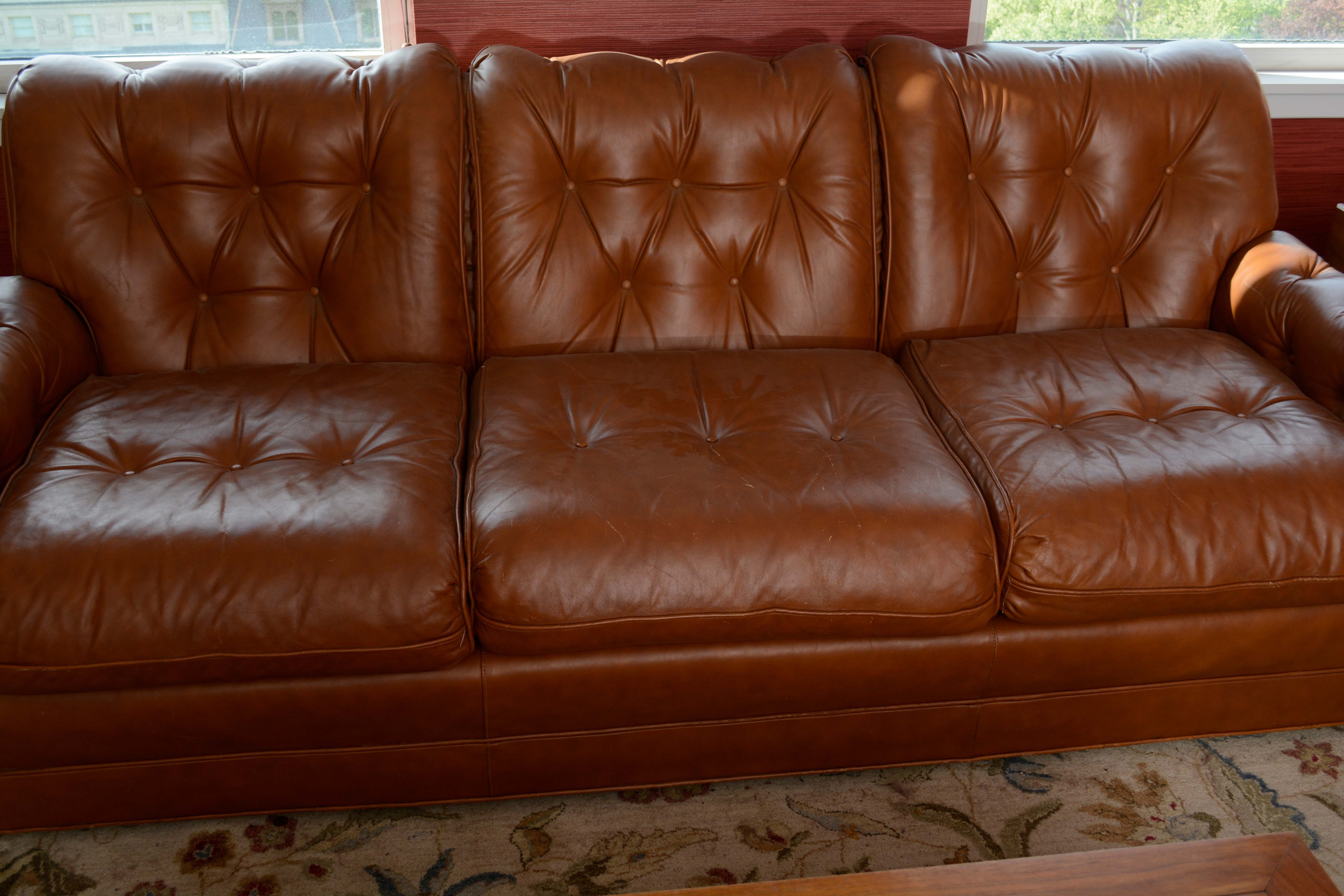 Leather Sofa by Hickory Tavern Furniture