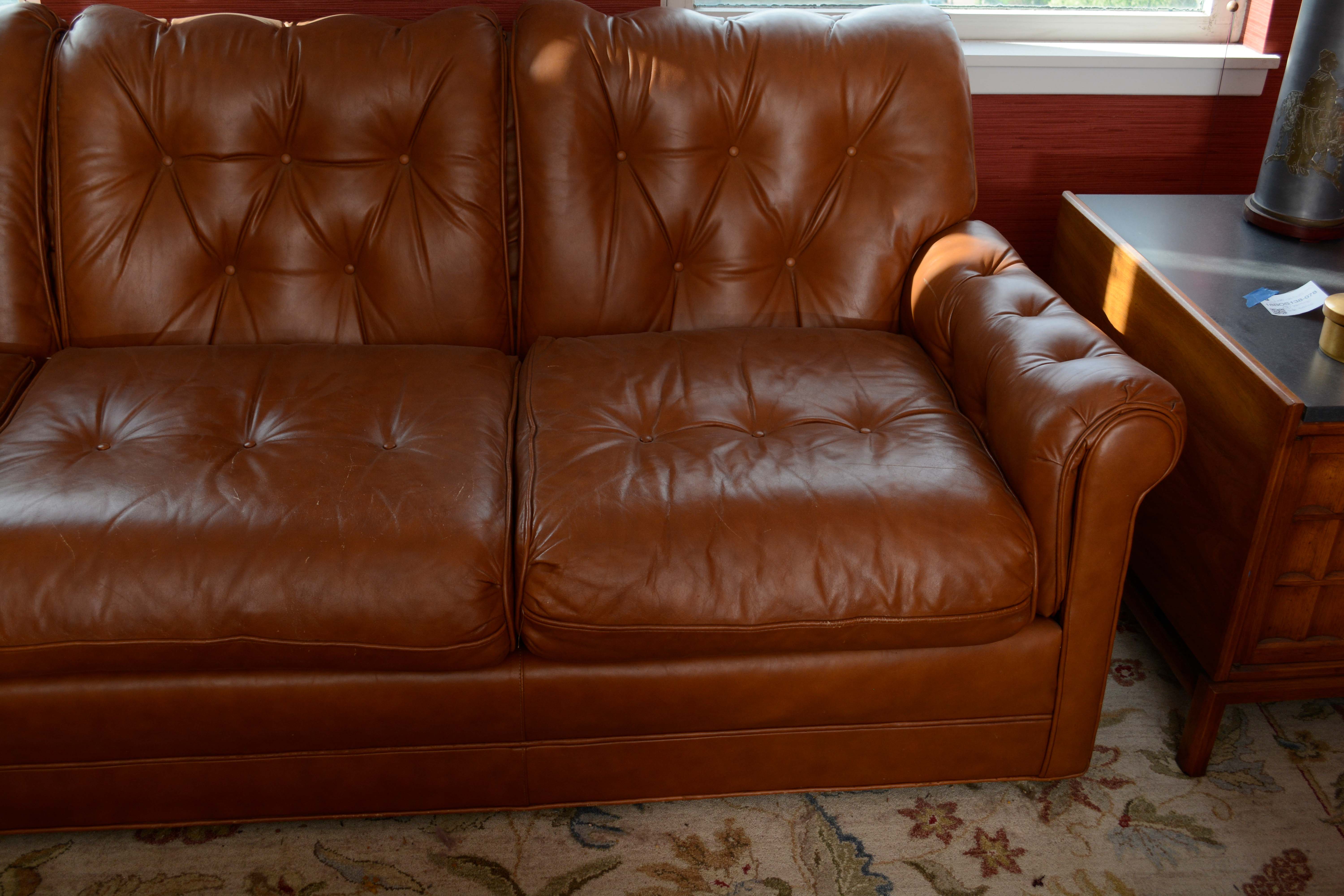 Leather Sofa by Hickory Tavern Furniture