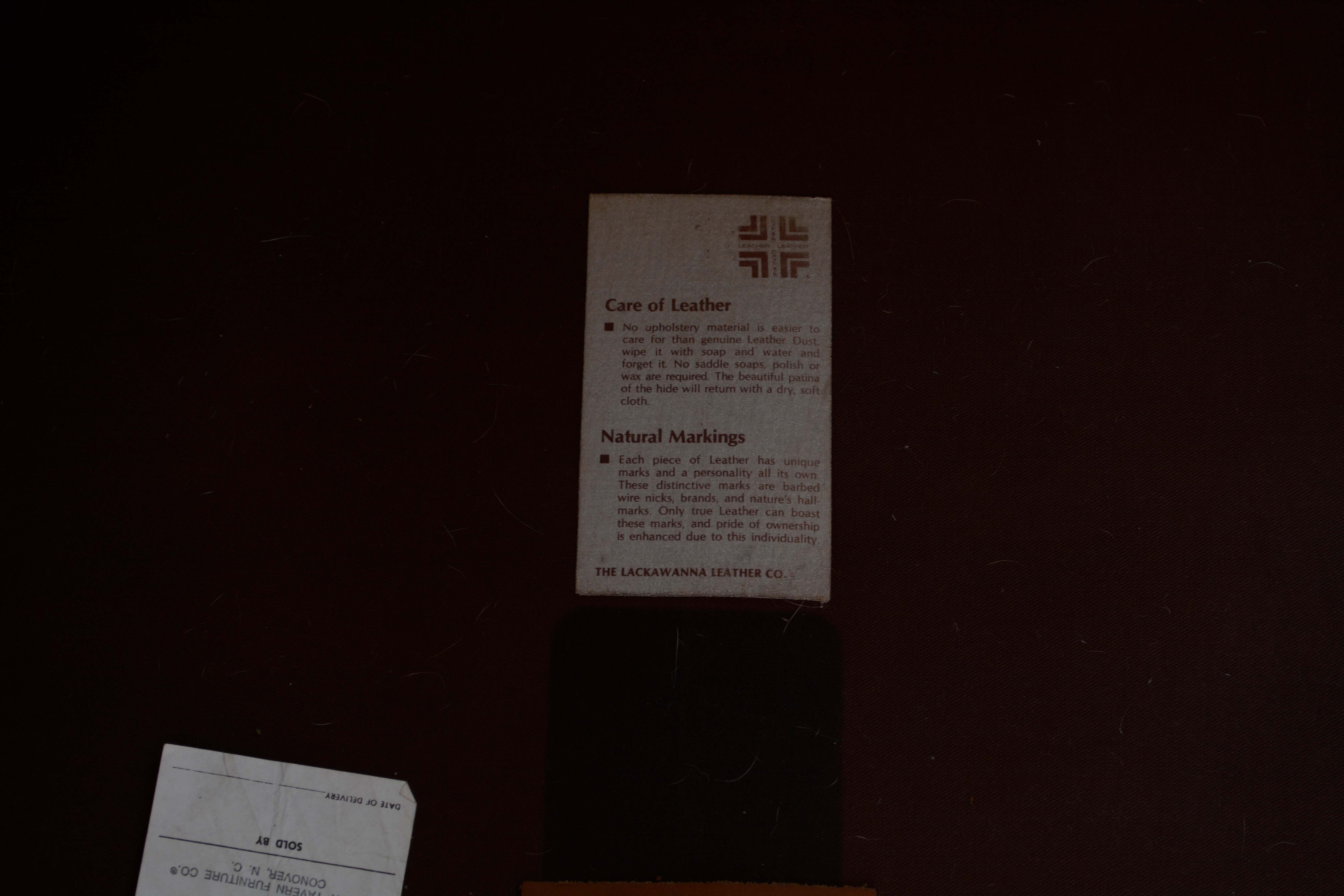 Leather Sofa by Hickory Tavern Furniture