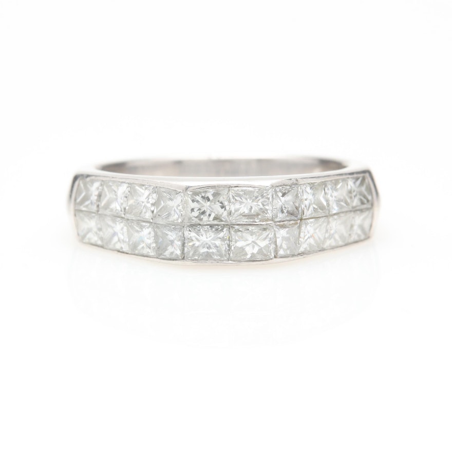 Platinum 1.52 CTW Diamond Ring