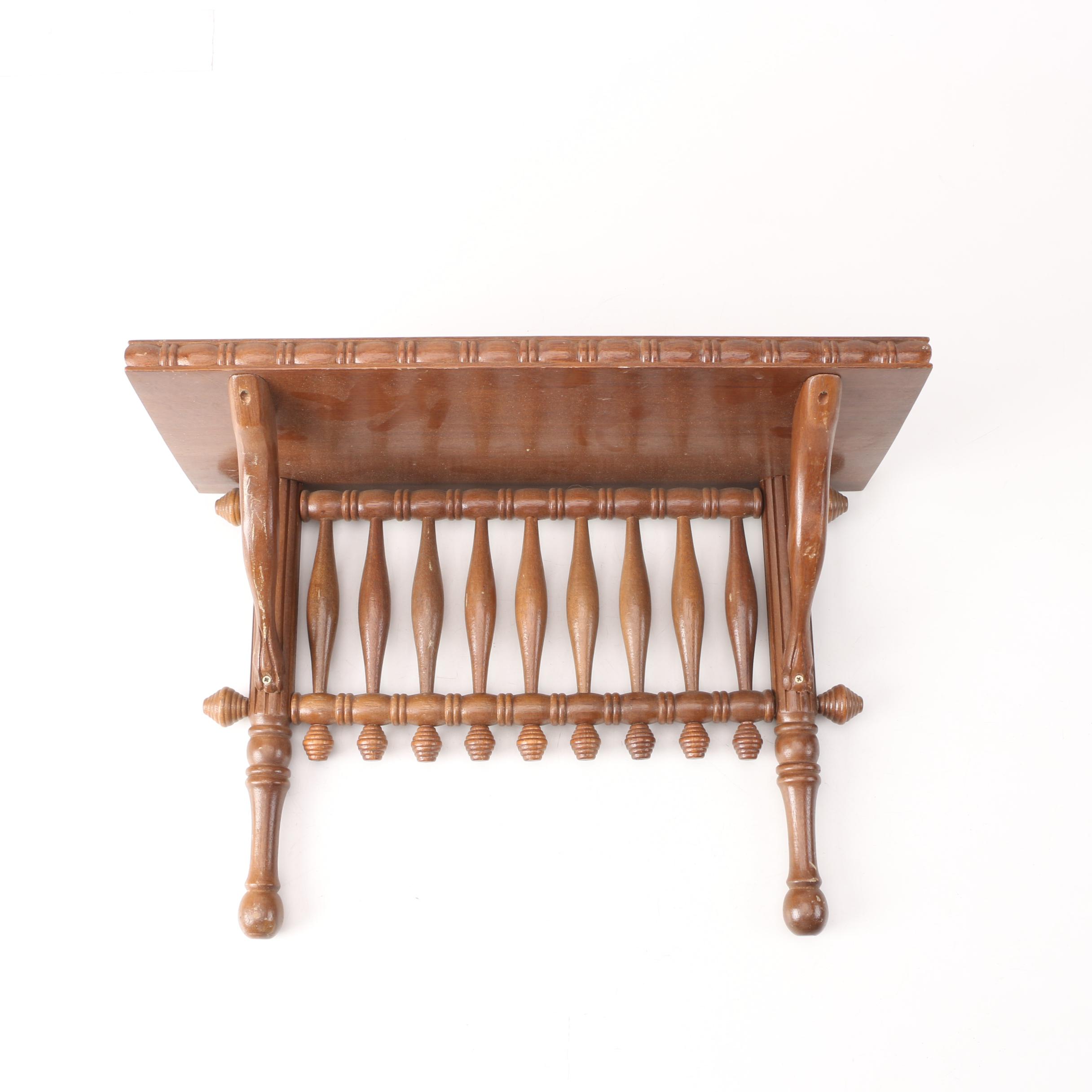 Country Style Wooden Wall Shelf