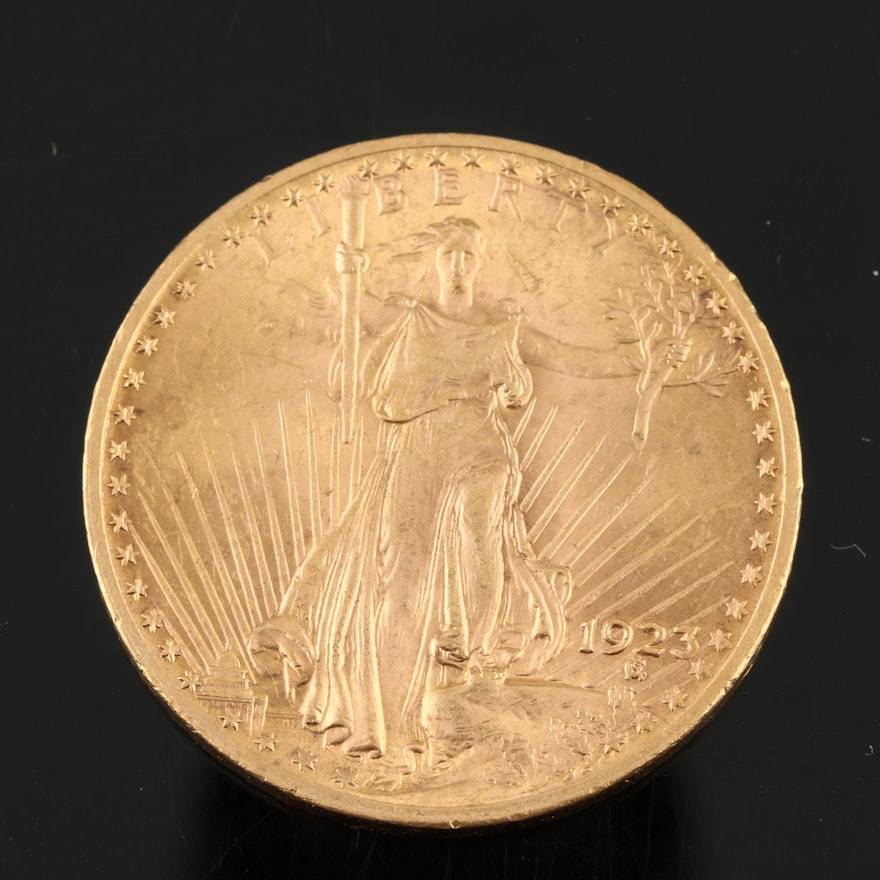 1923 Saint-Gaudens $20 Gold Double Eagle