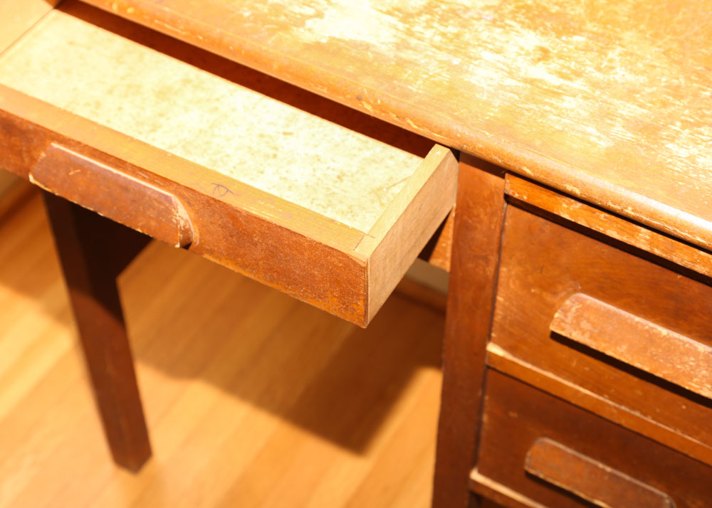 Vintage Child-Sized Roll-Top Desk