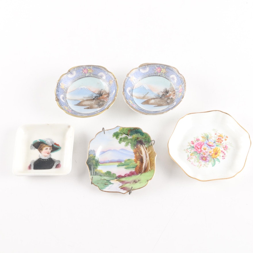 Porcelain Dishes Including Coalport and Nagoya Nippon