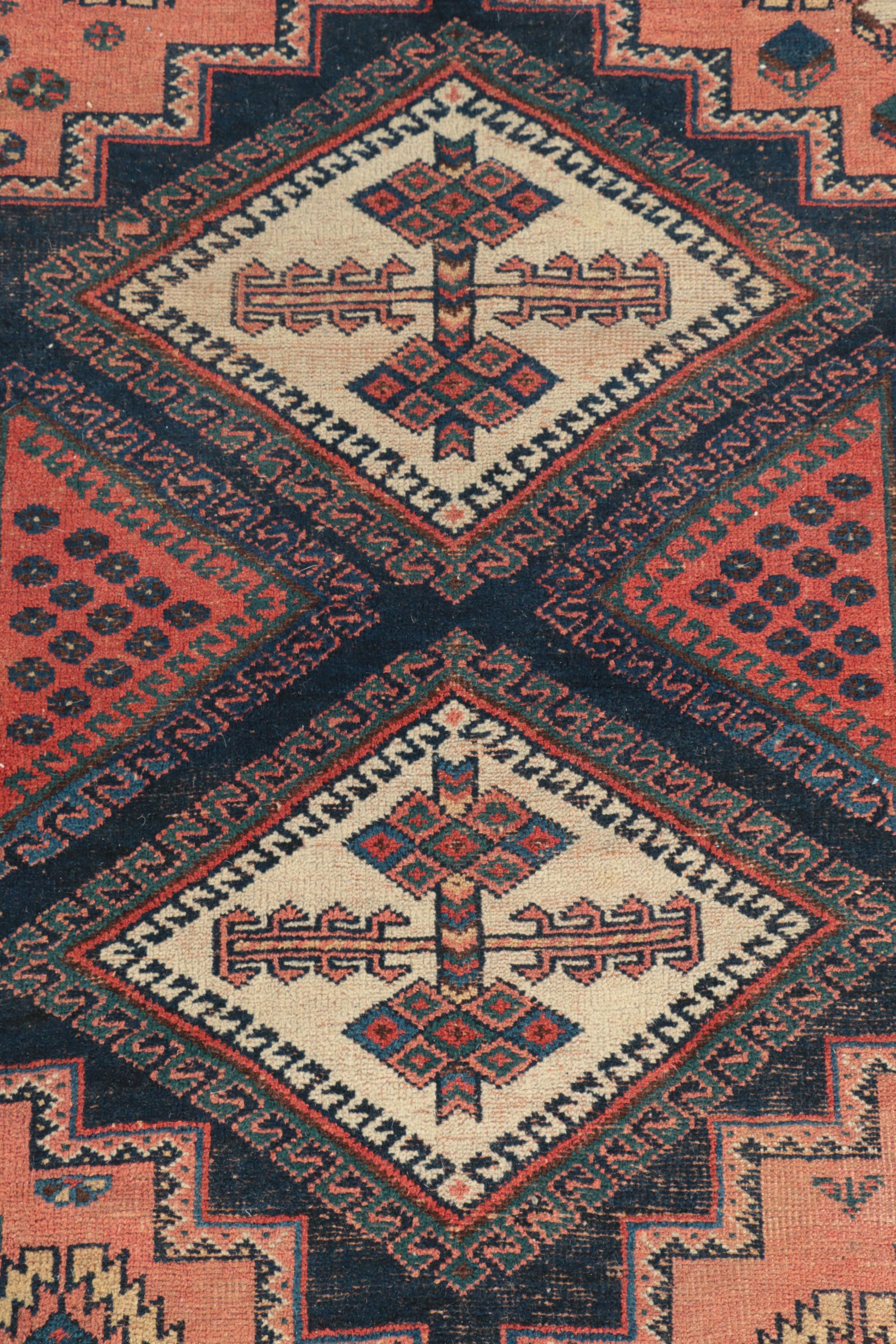 Antique Hand-Knotted Persian Afshar Area Rug