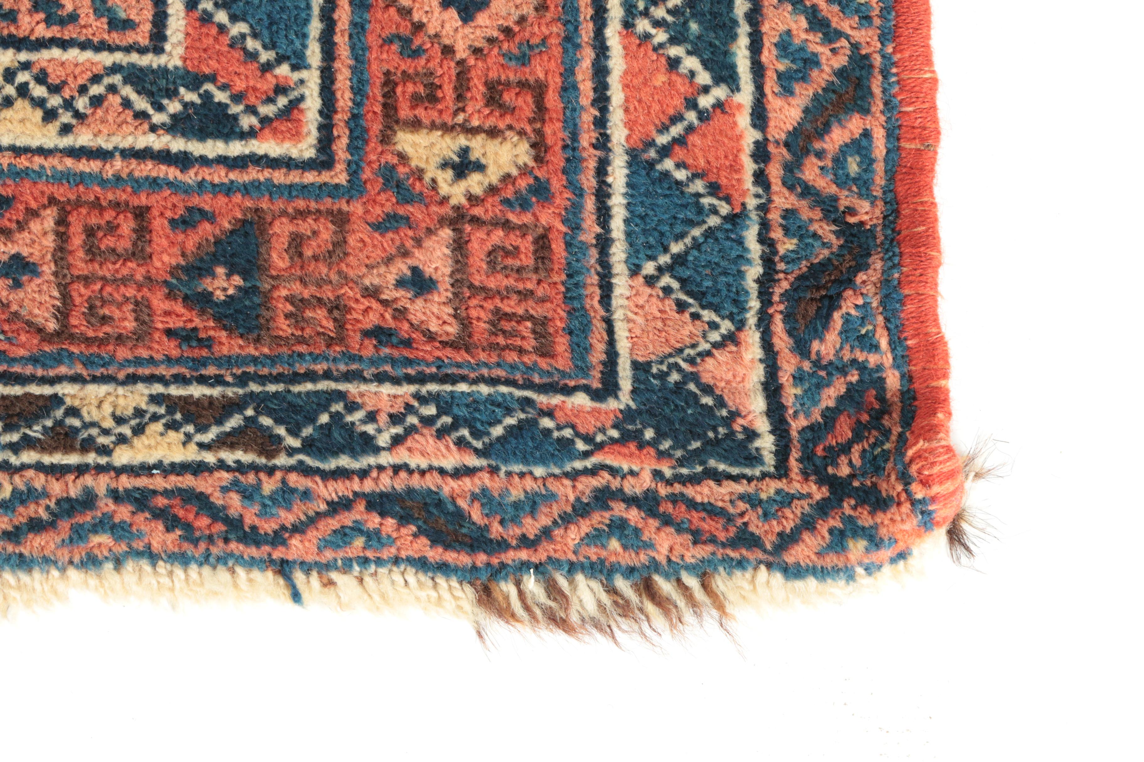 Antique Hand-Knotted Persian Afshar Area Rug