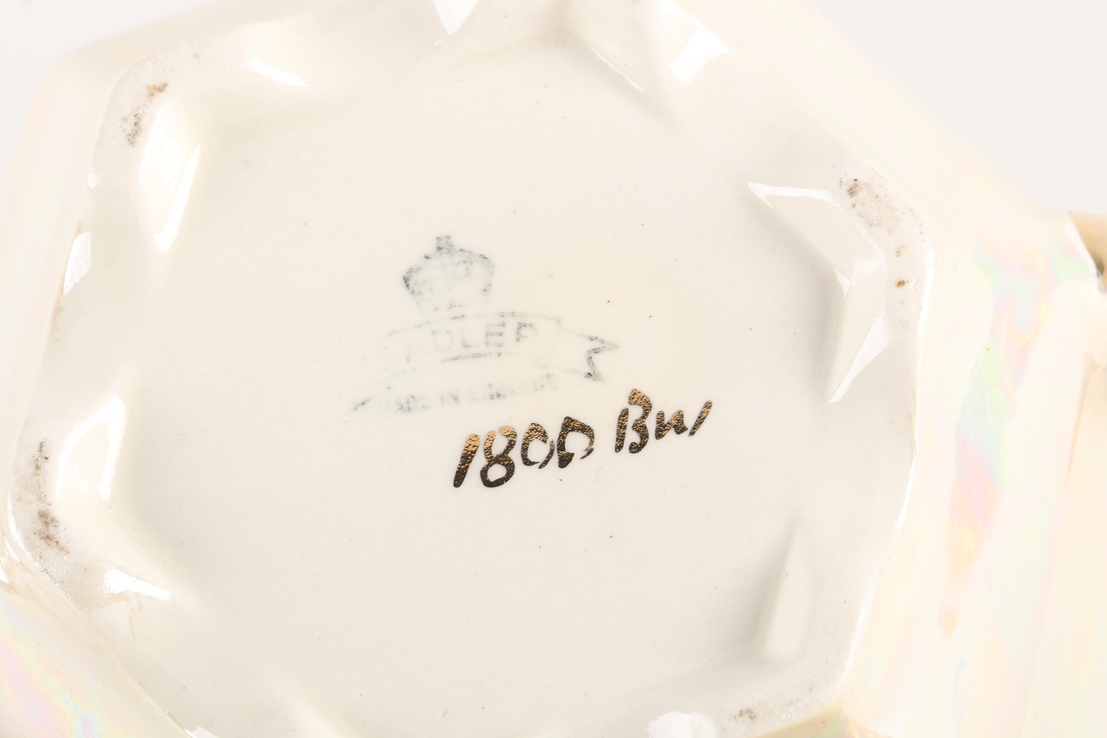 Sadler Earthenware Teapot and Gilt Porcelain Tableware