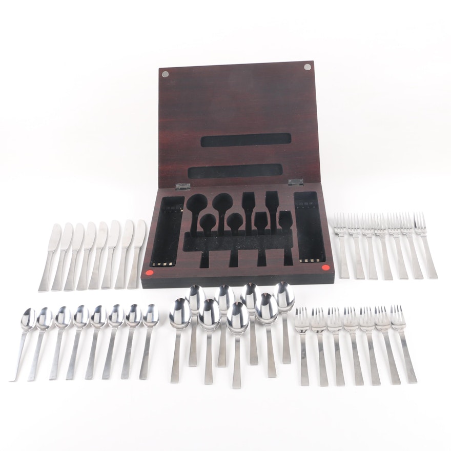 Balfour Stainless Steel Flatware Set with Flatware Chest