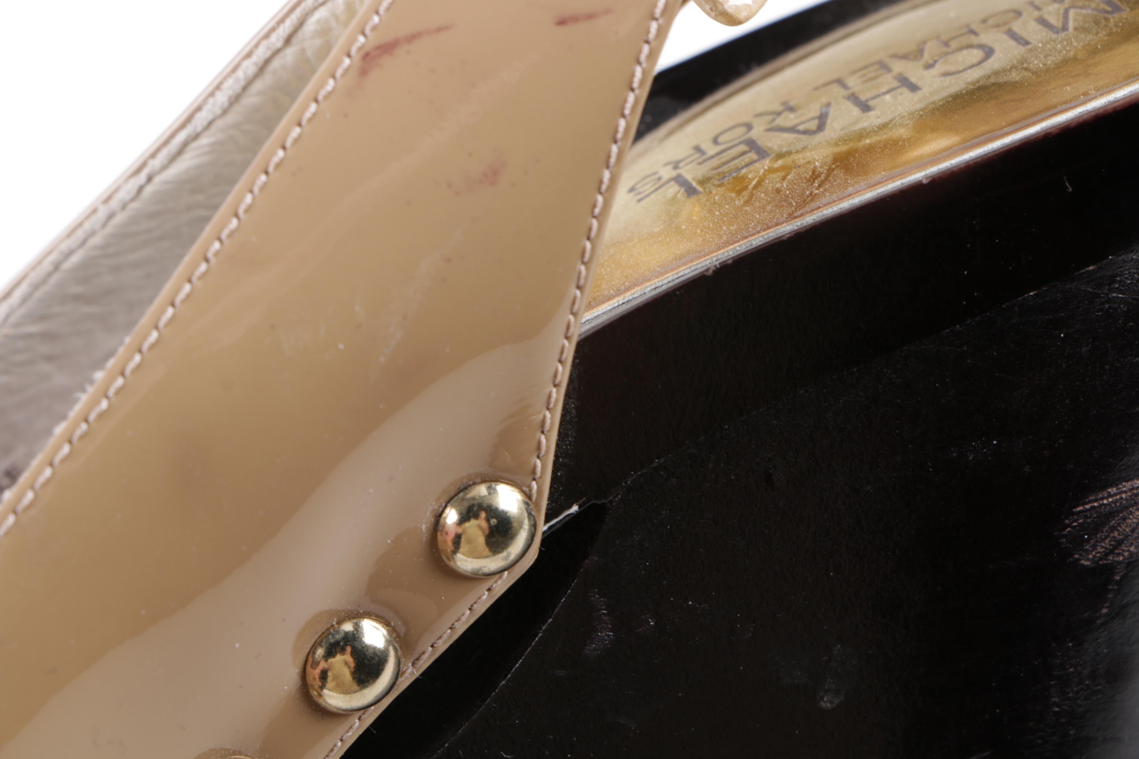 MICHAEL Michael Kors Leather Slingback Wedges