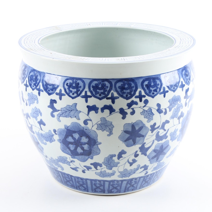 Chinese Blue and White Ceramic Planter