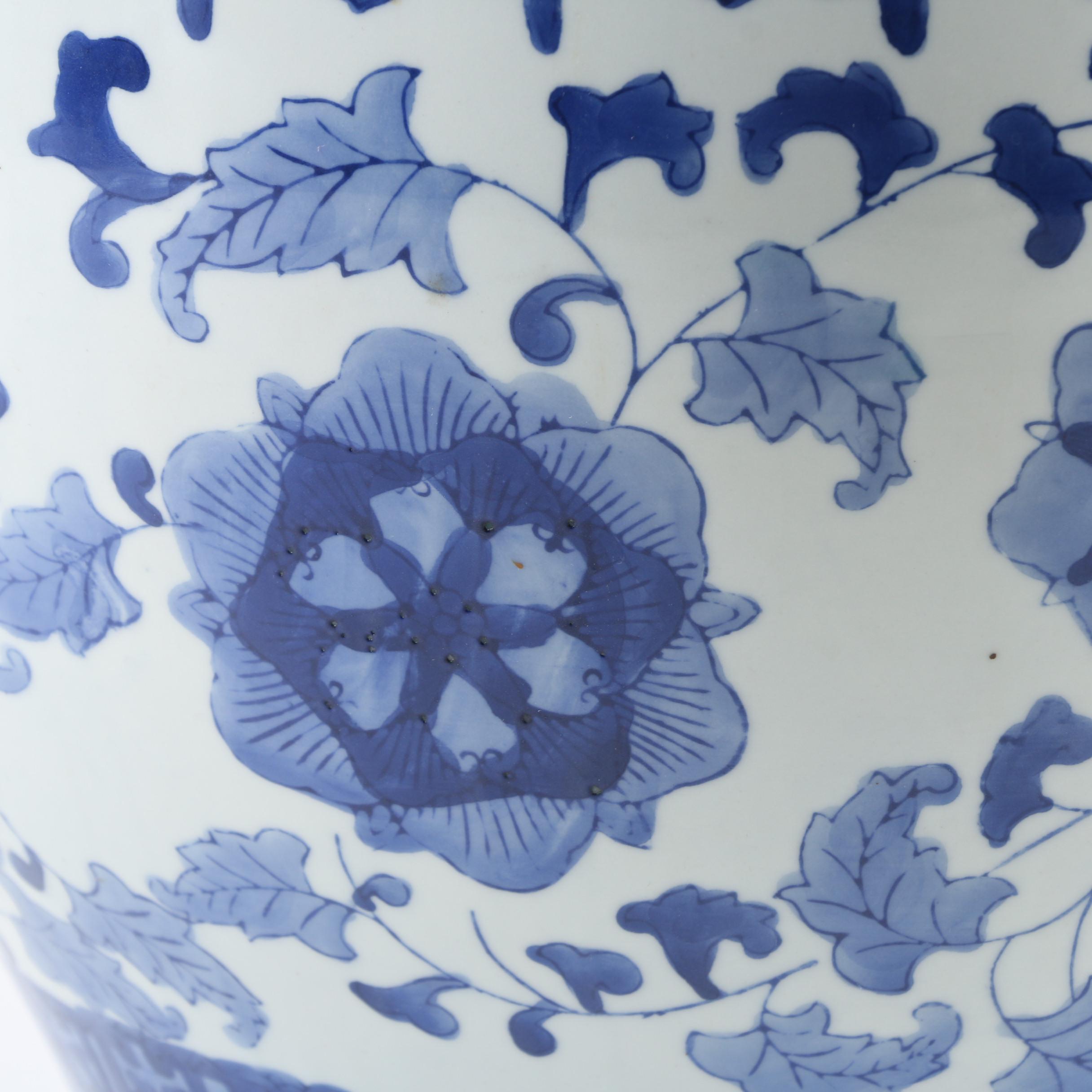 Chinese Blue and White Ceramic Planter