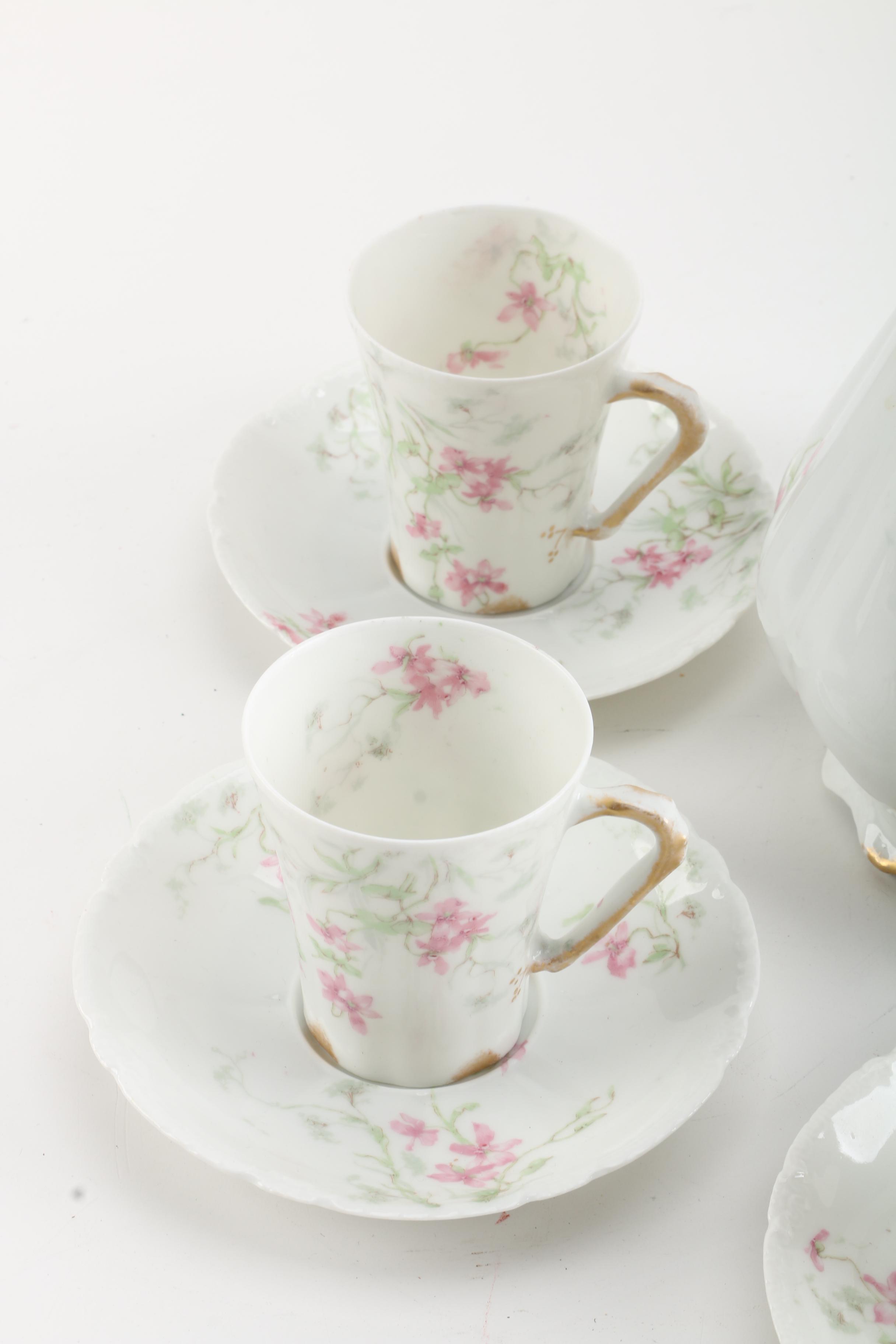 Antique Theodore Haviland Limoges Chocolate Service