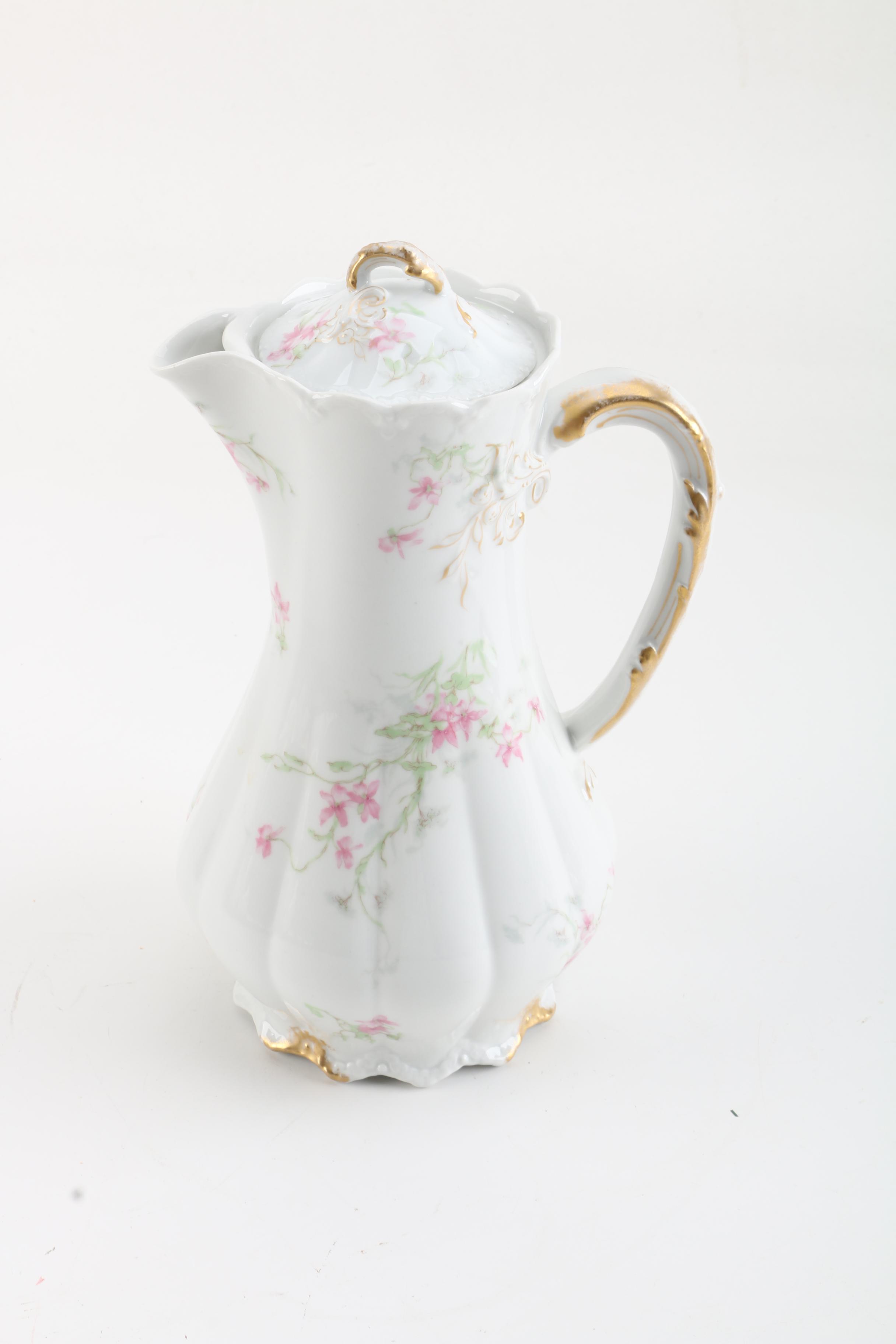 Antique Theodore Haviland Limoges Chocolate Service