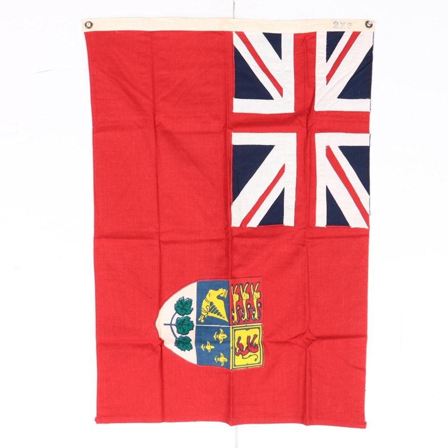 Vintage Cloth Canadian Red Ensign Flag