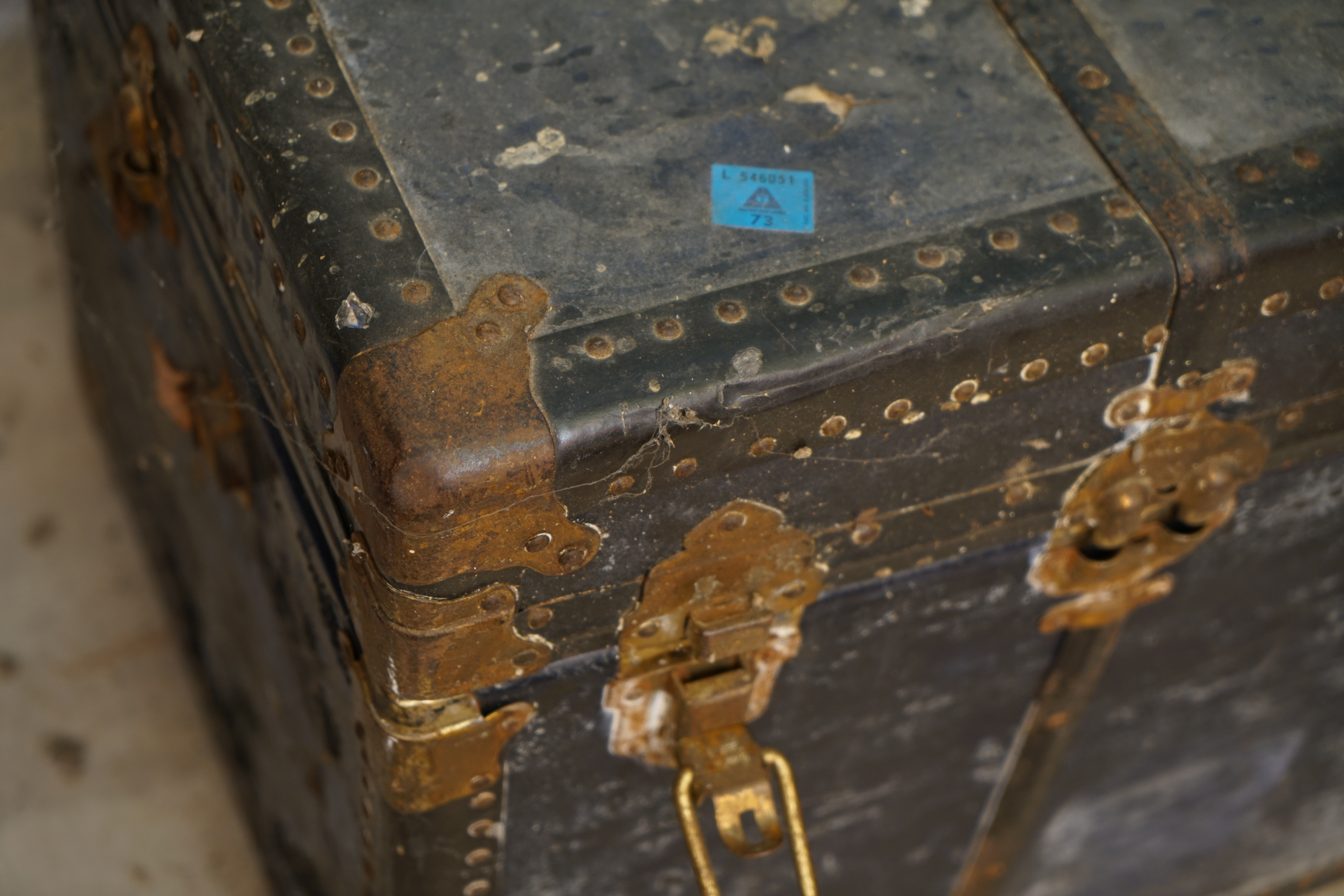 Vintage L. Bamberger & Co. "Neverbreak" Steamer Trunk