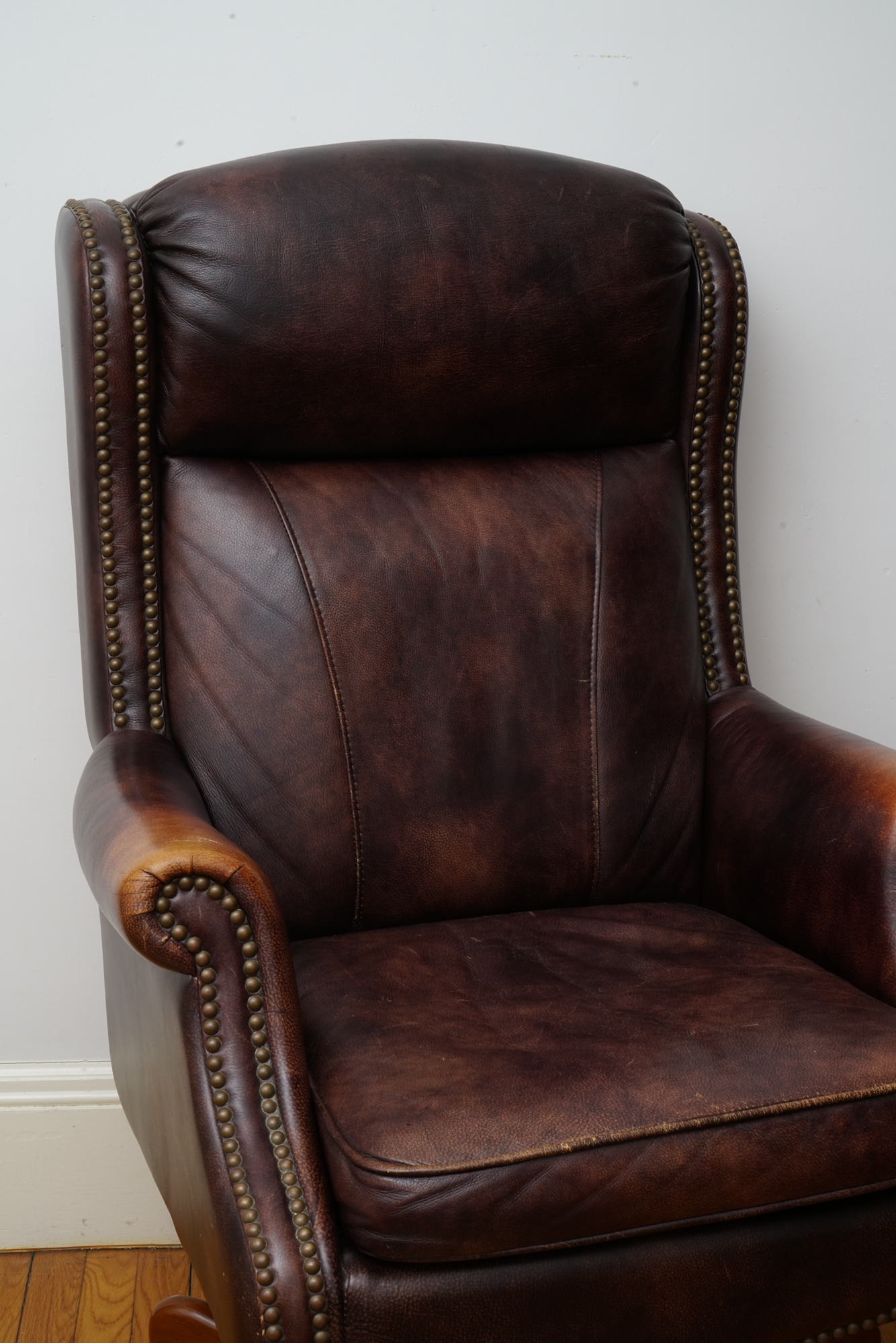 Brown Leather Executive Office Chair by Seven Seas Seating