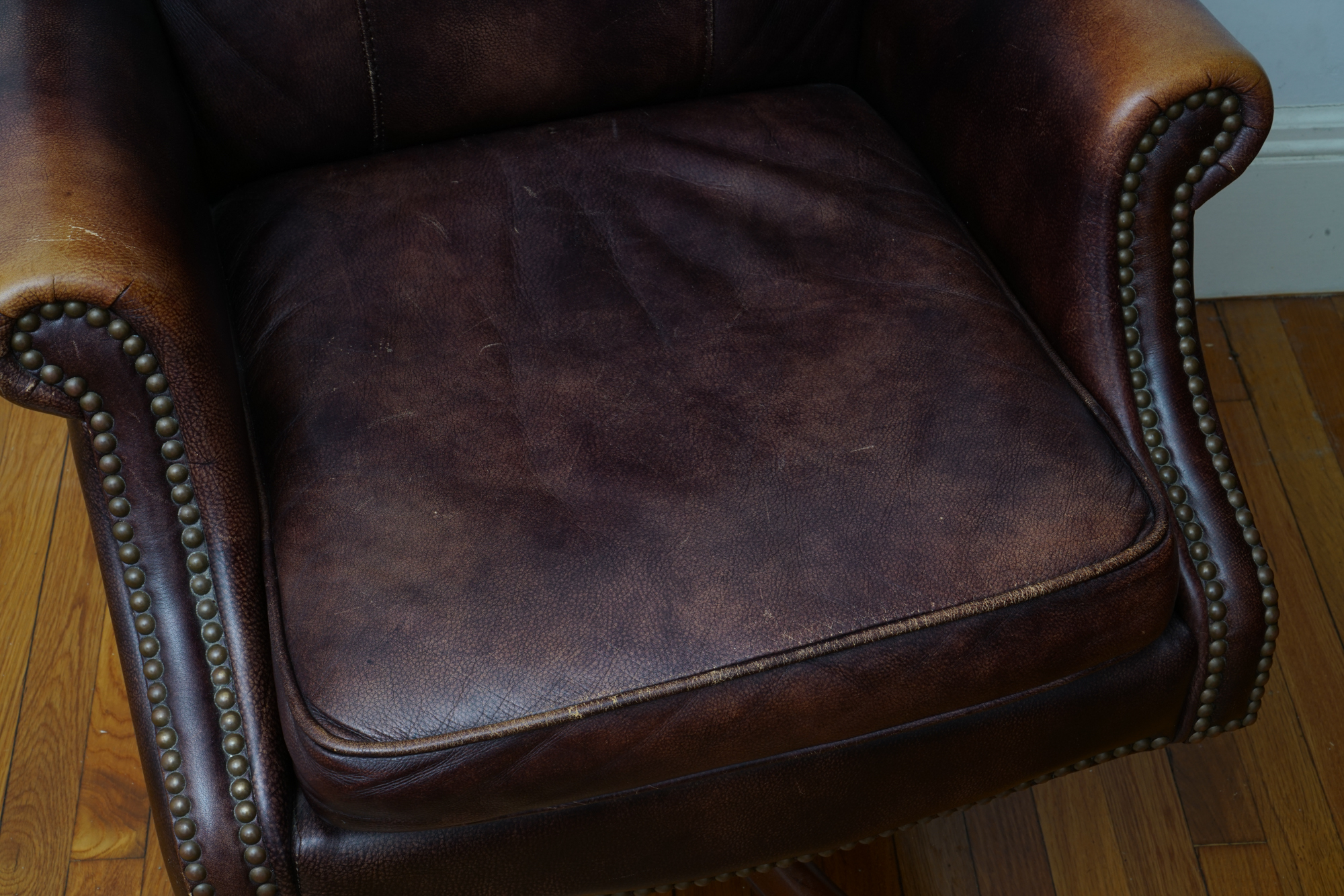 Brown Leather Executive Office Chair by Seven Seas Seating