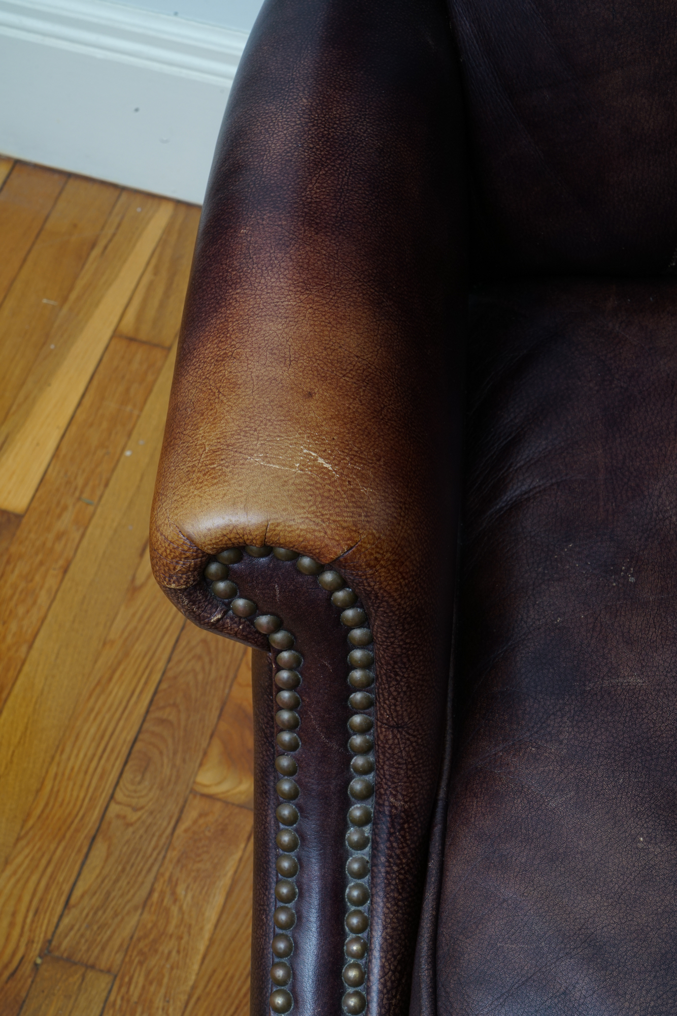 Brown Leather Executive Office Chair by Seven Seas Seating