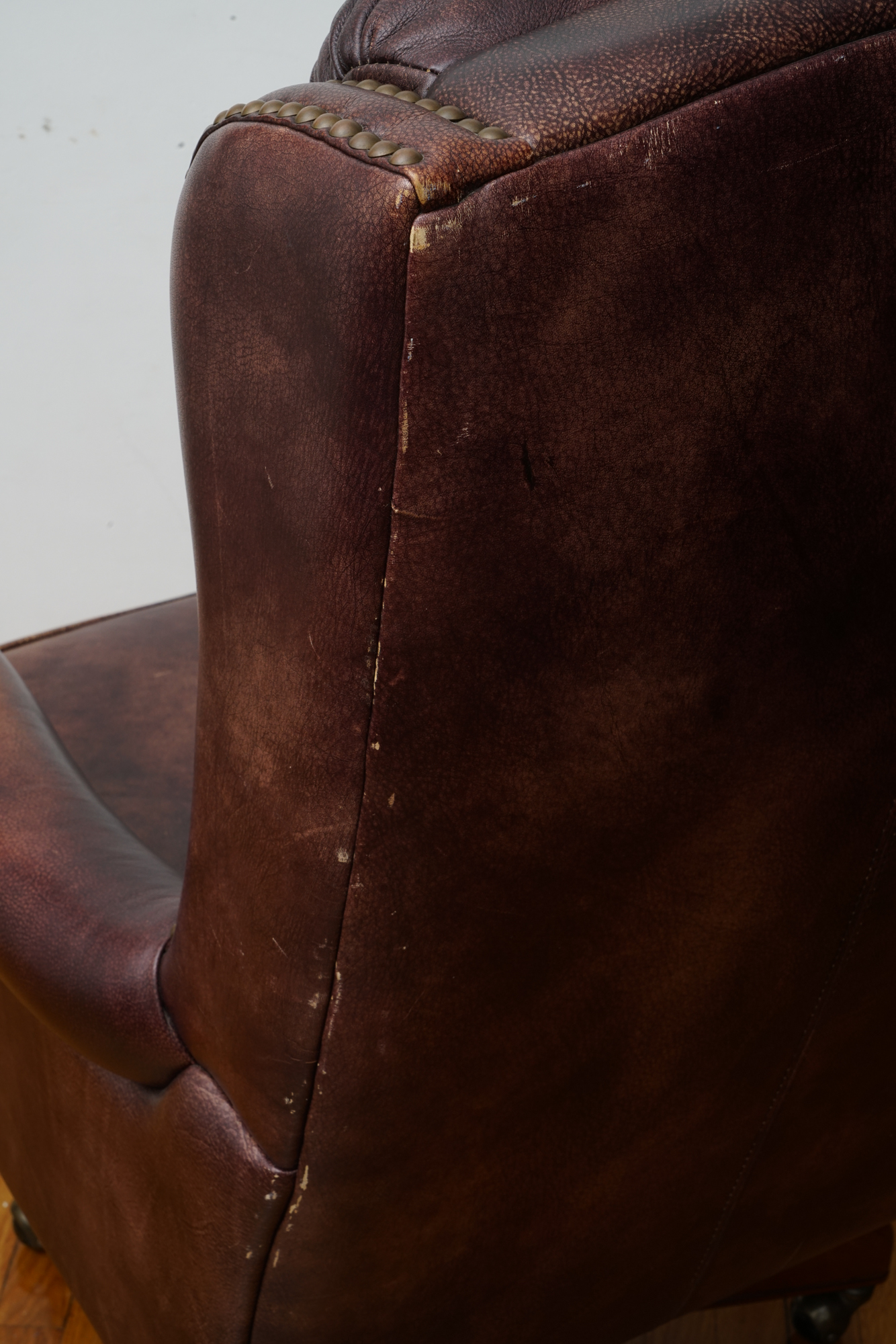 Brown Leather Executive Office Chair by Seven Seas Seating