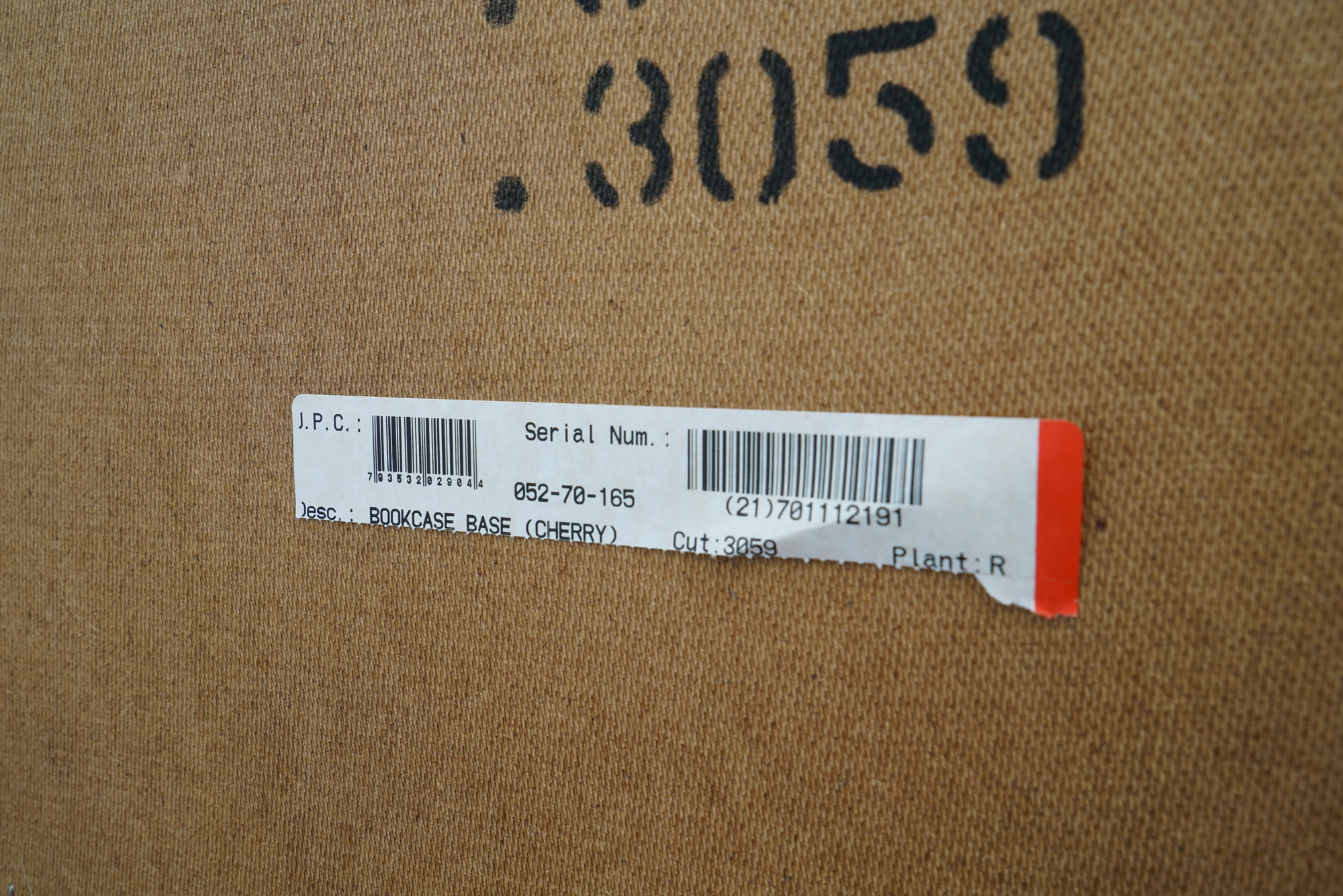 Vintage Two-Piece Neoclassical Style Cherry Bookcase by Hooker Furniture