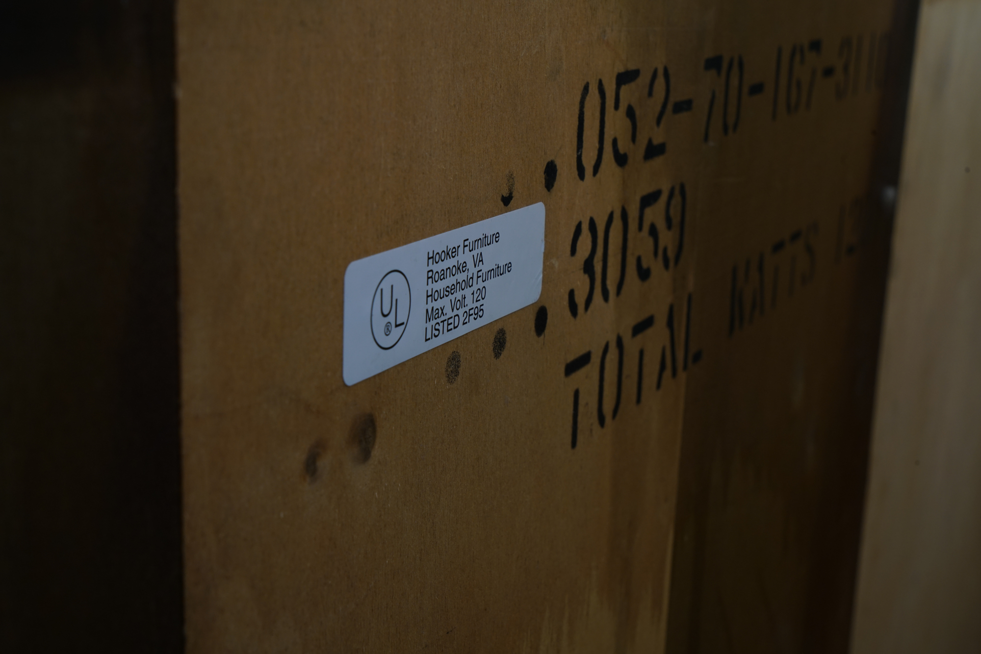 Vintage Two-Piece Neoclassical Style Cherry Bookcase by Hooker Furniture