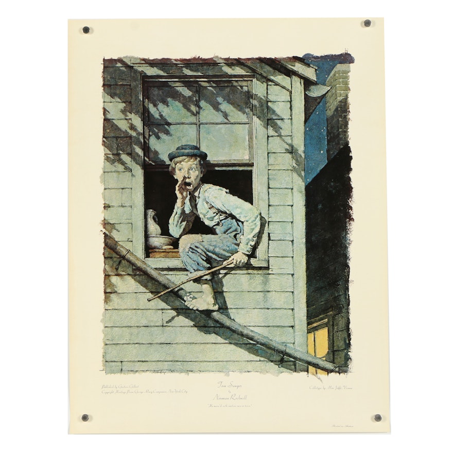 Giclée after Norman Rockwell "Tom Sawyer"