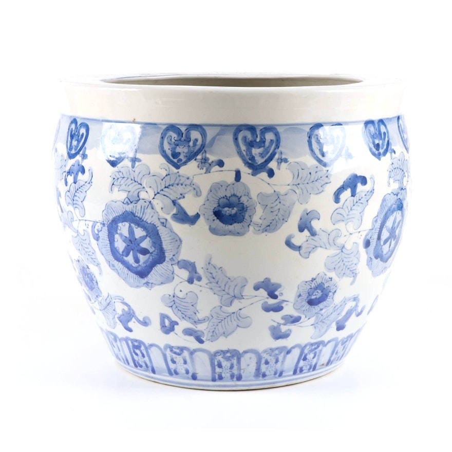 Chinese Blue and White Ceramic Planter