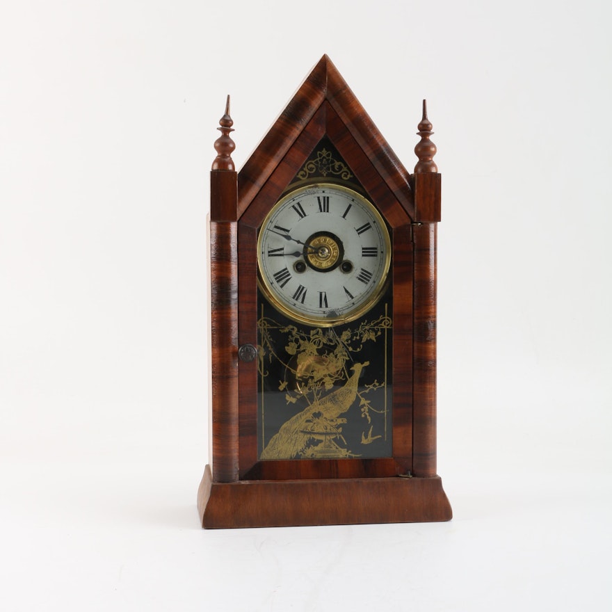 Antique Steeple Style Mantel Clock