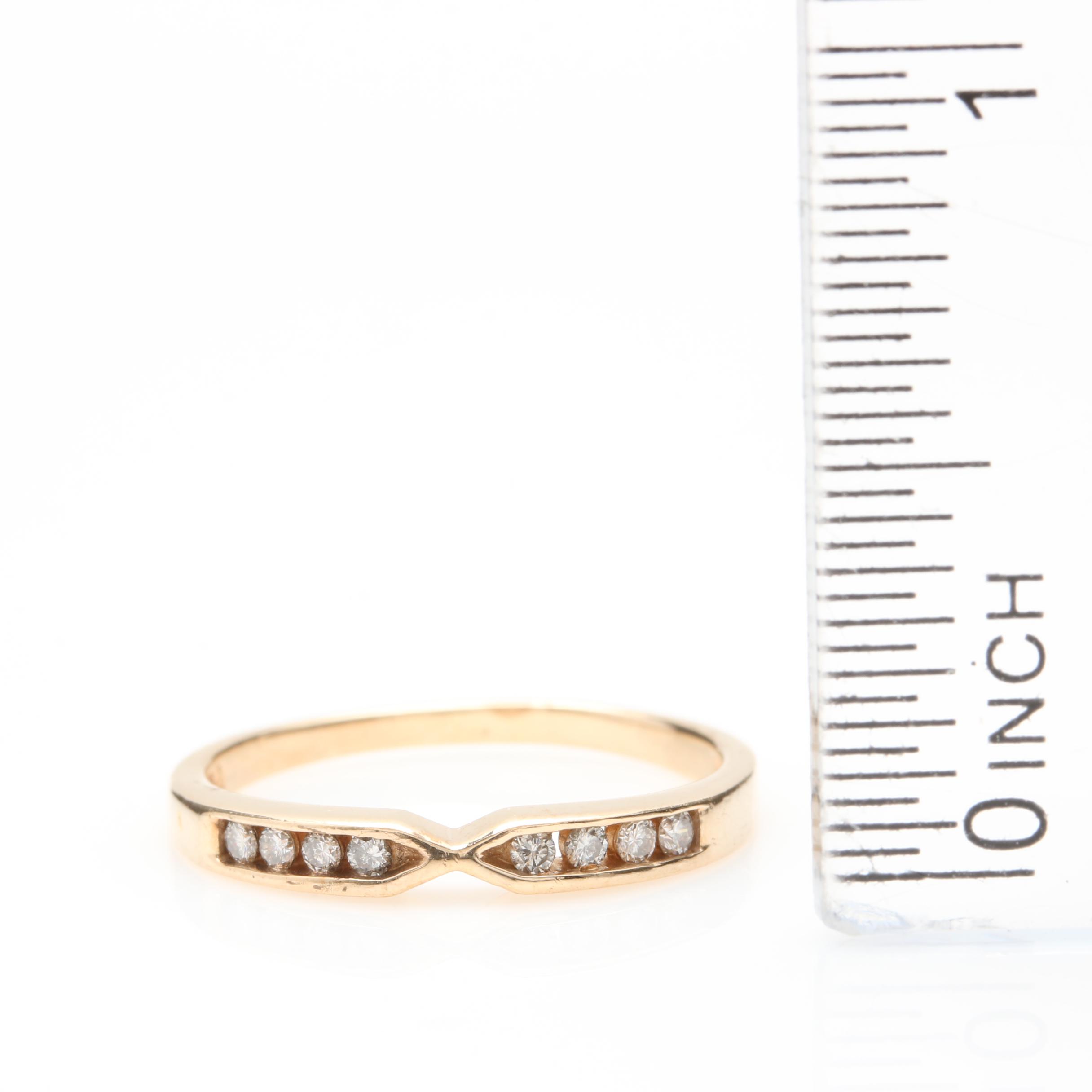 14K Yellow Gold Diamond Ring