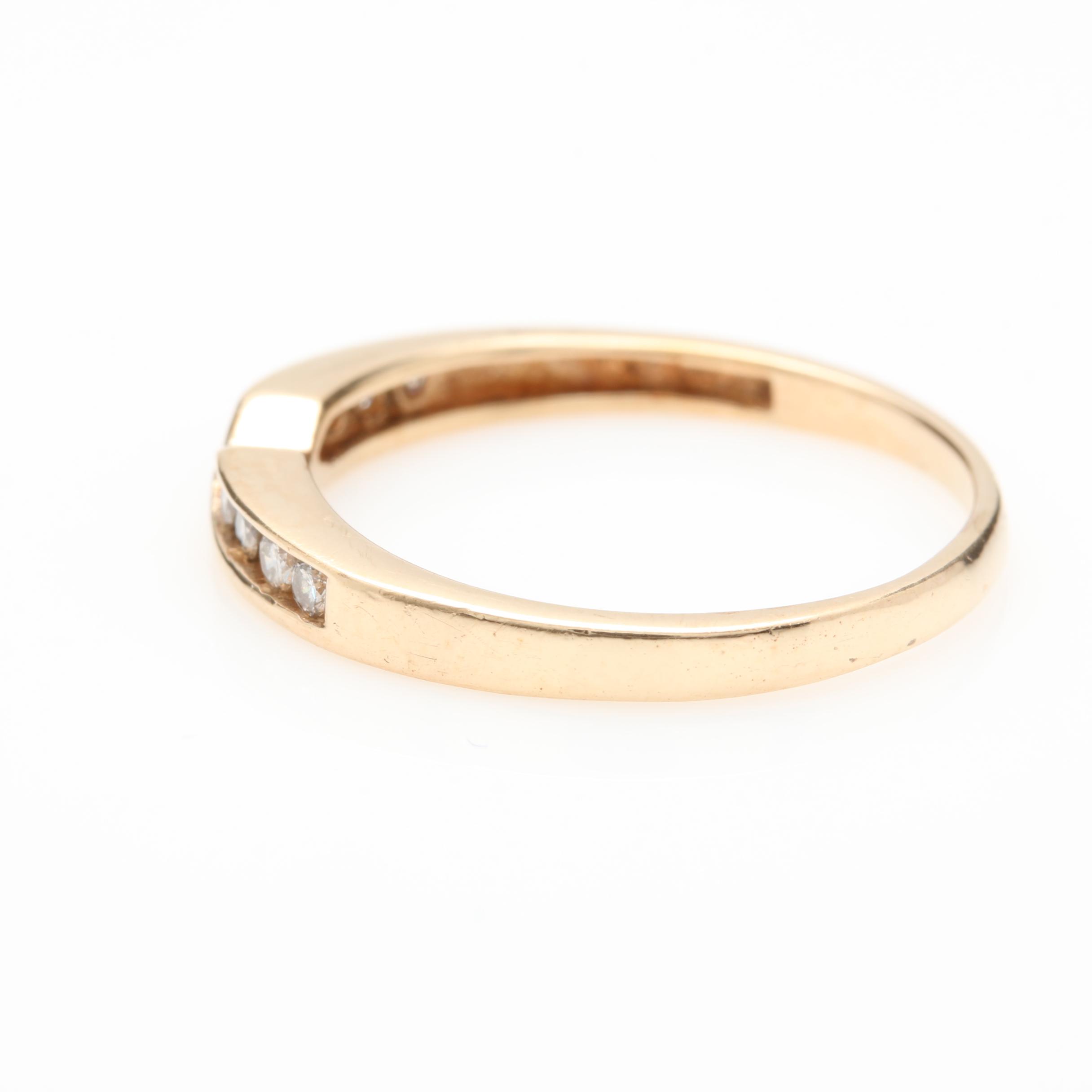 14K Yellow Gold Diamond Ring