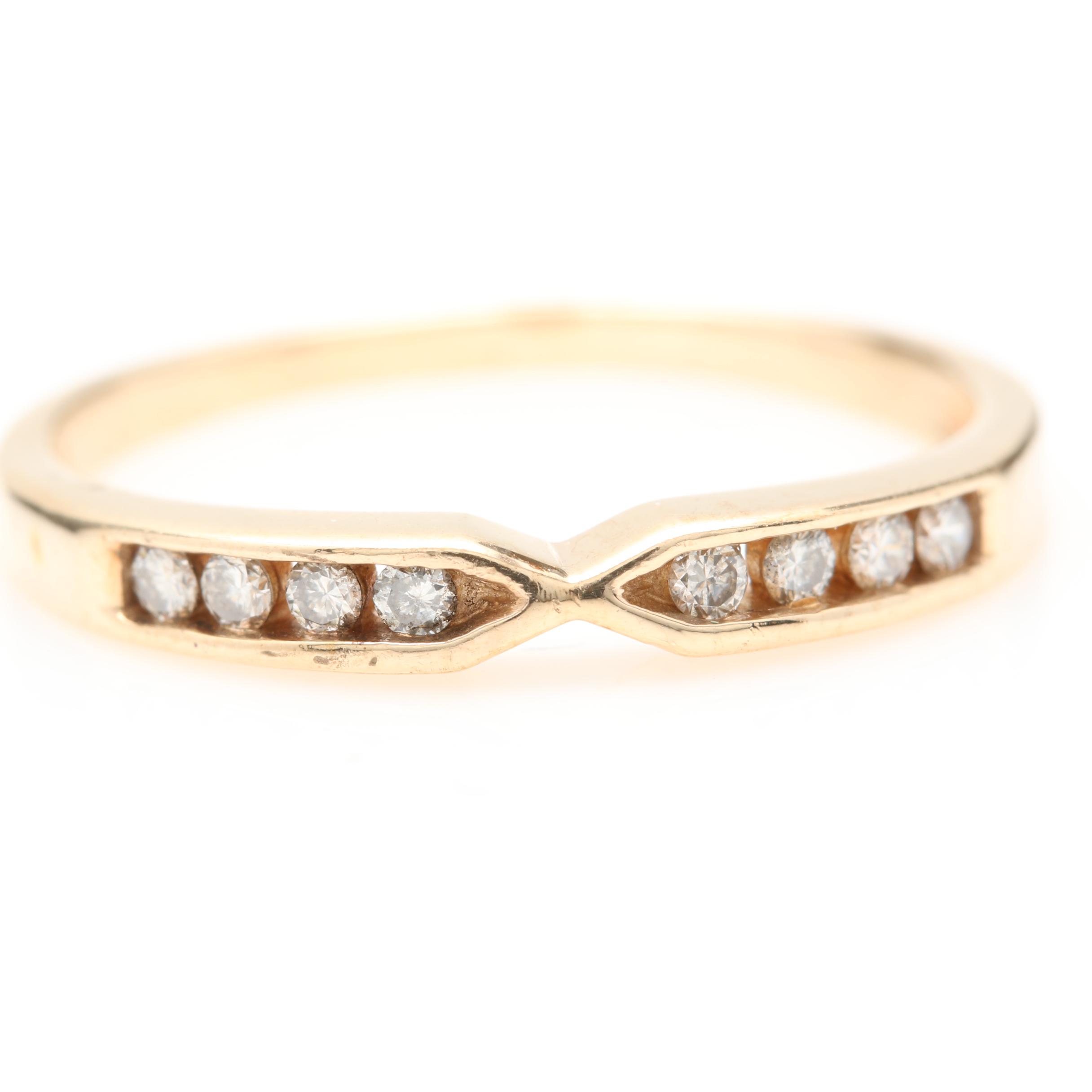 14K Yellow Gold Diamond Ring