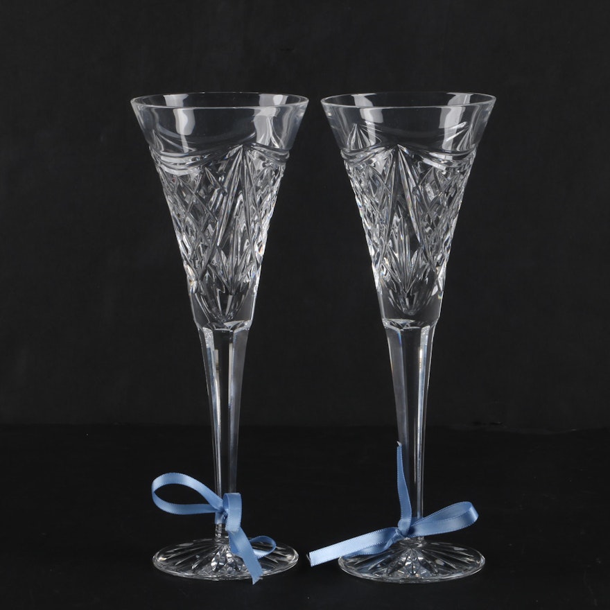 Waterford Crystal "Cut of the Century" Toasting Flutes