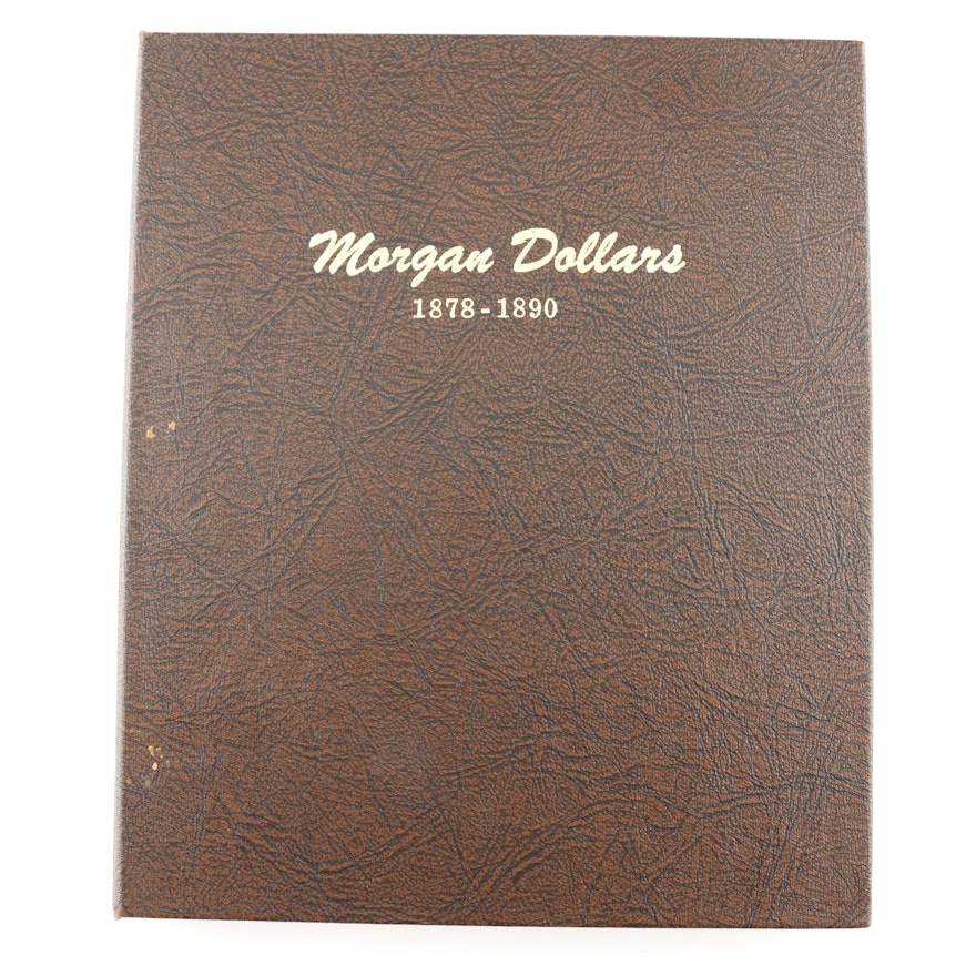 Complete Dansco Album of Morgan Silver Dollars 1878-1890, Including 1889-CC