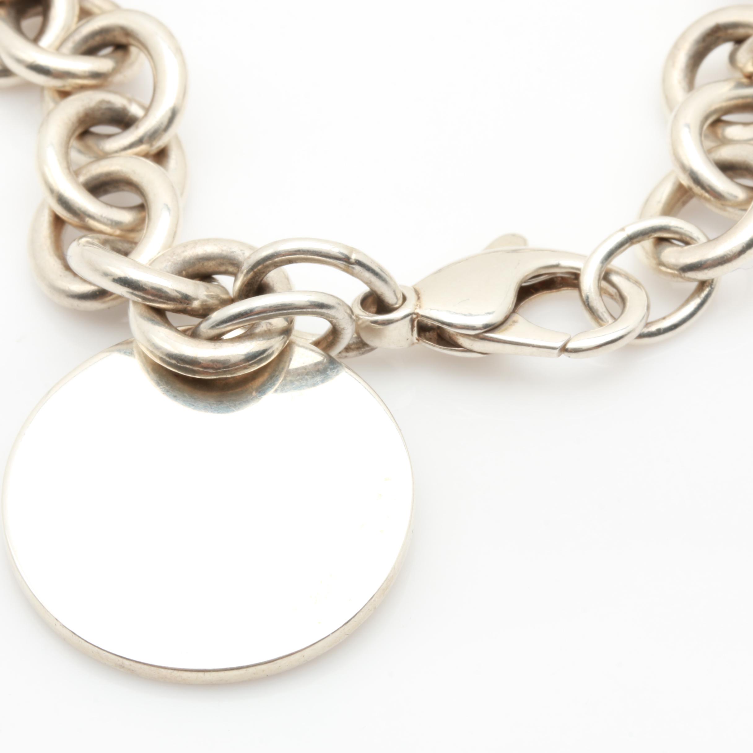 Tiffany & Co. "Return to Tiffany" Sterling Silver Bracelet with Charm