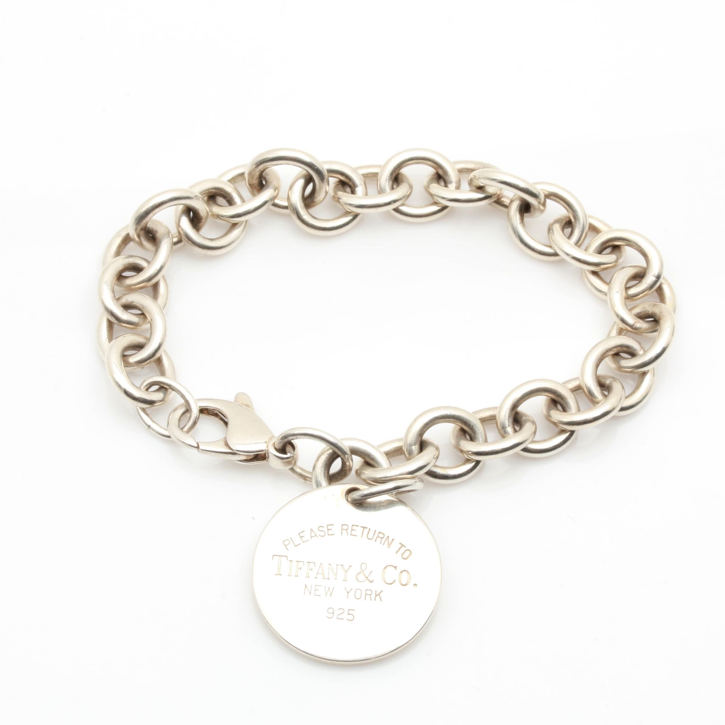 Tiffany & Co. "Return to Tiffany" Sterling Silver Bracelet with Charm