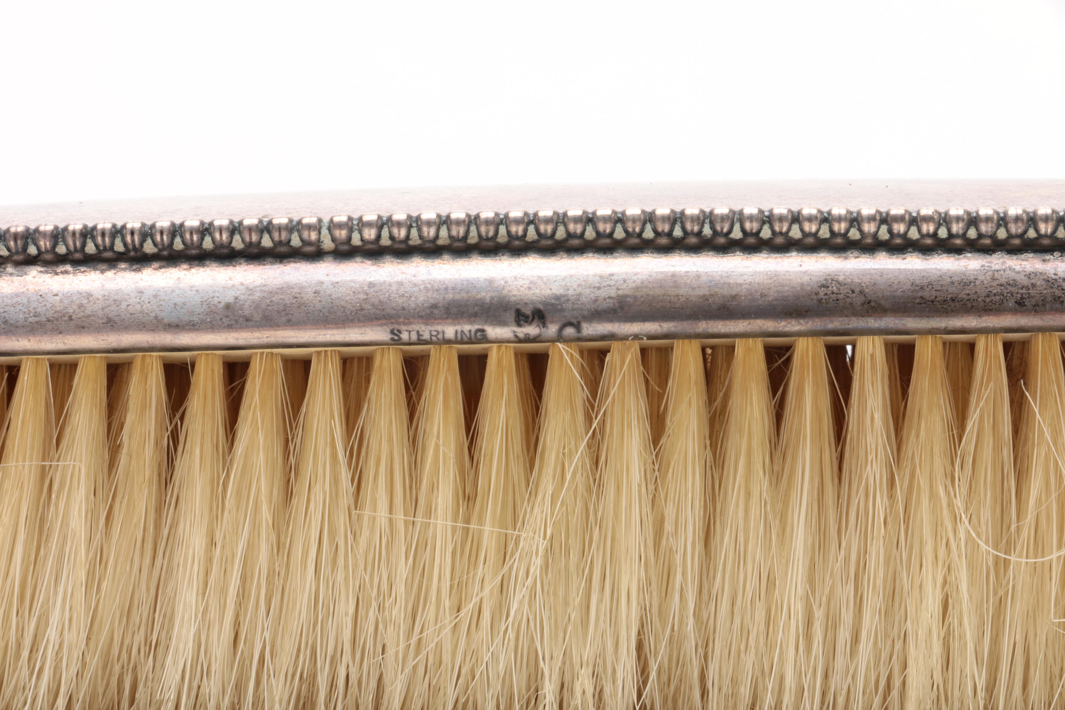 Sterling Silver Handled Clothes Brush