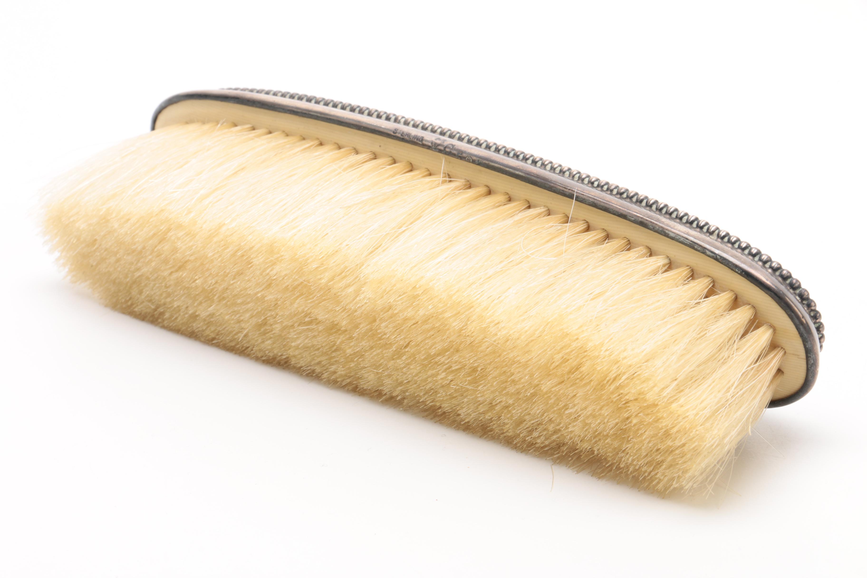 Sterling Silver Handled Clothes Brush