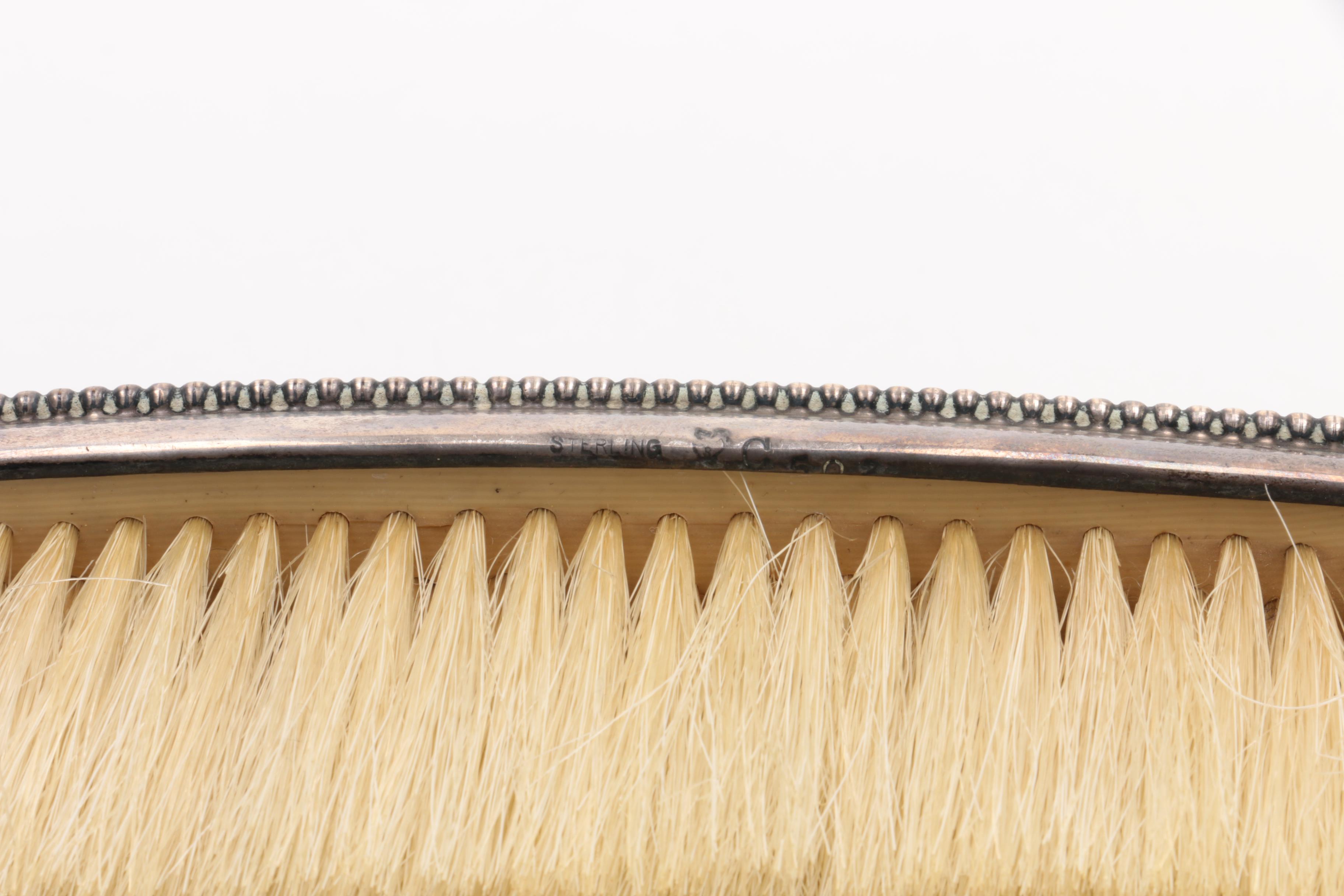 Sterling Silver Handled Clothes Brush